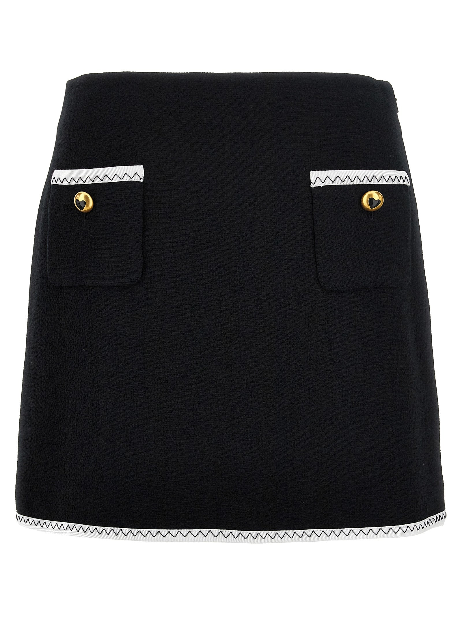 Moschino Bicolor Viscose Long Skirt Moschino