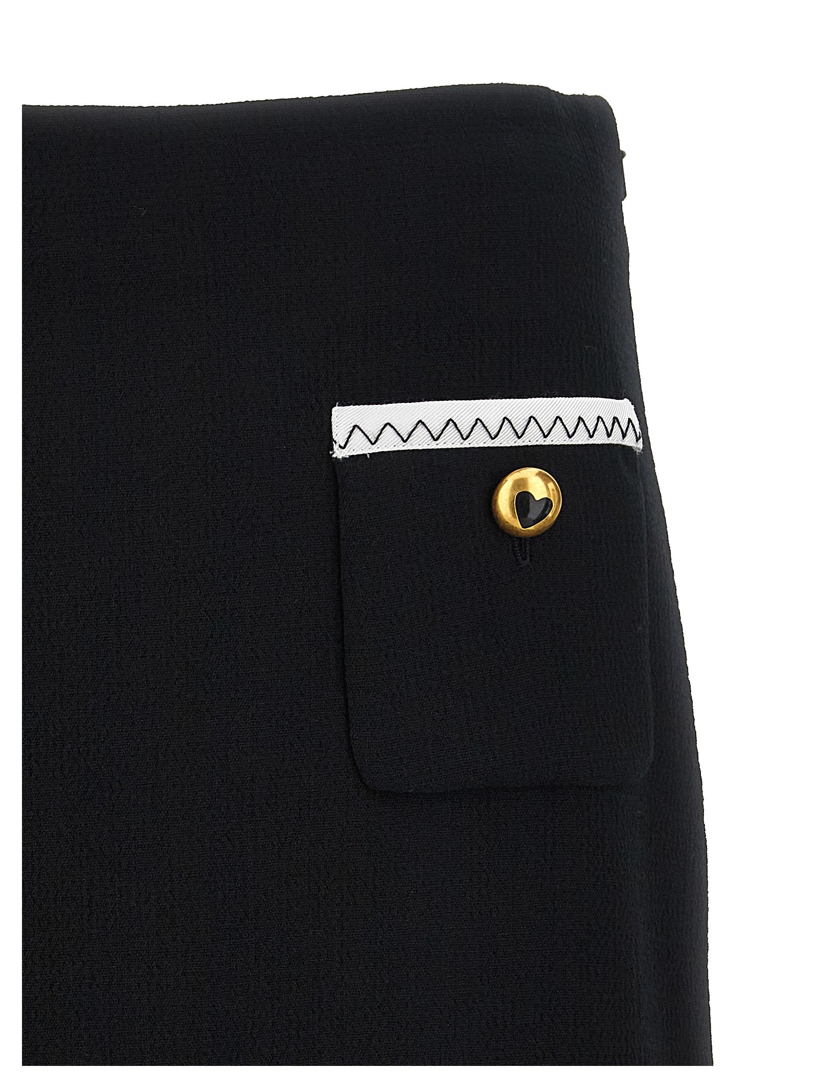 Moschino Bicolor Viscose Long Skirt Moschino
