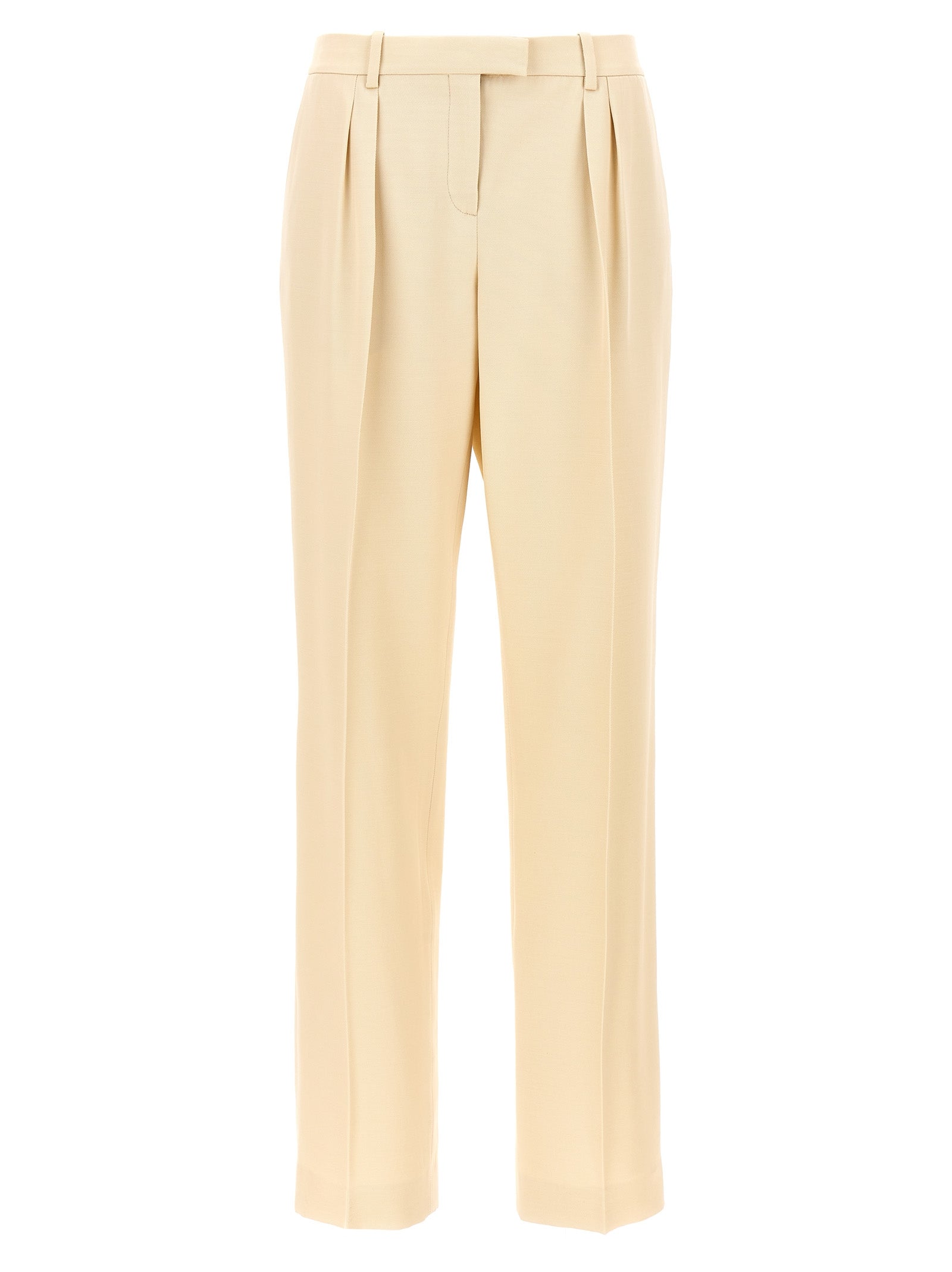 Tom Ford Beige Silk Dress Pants Tom Ford