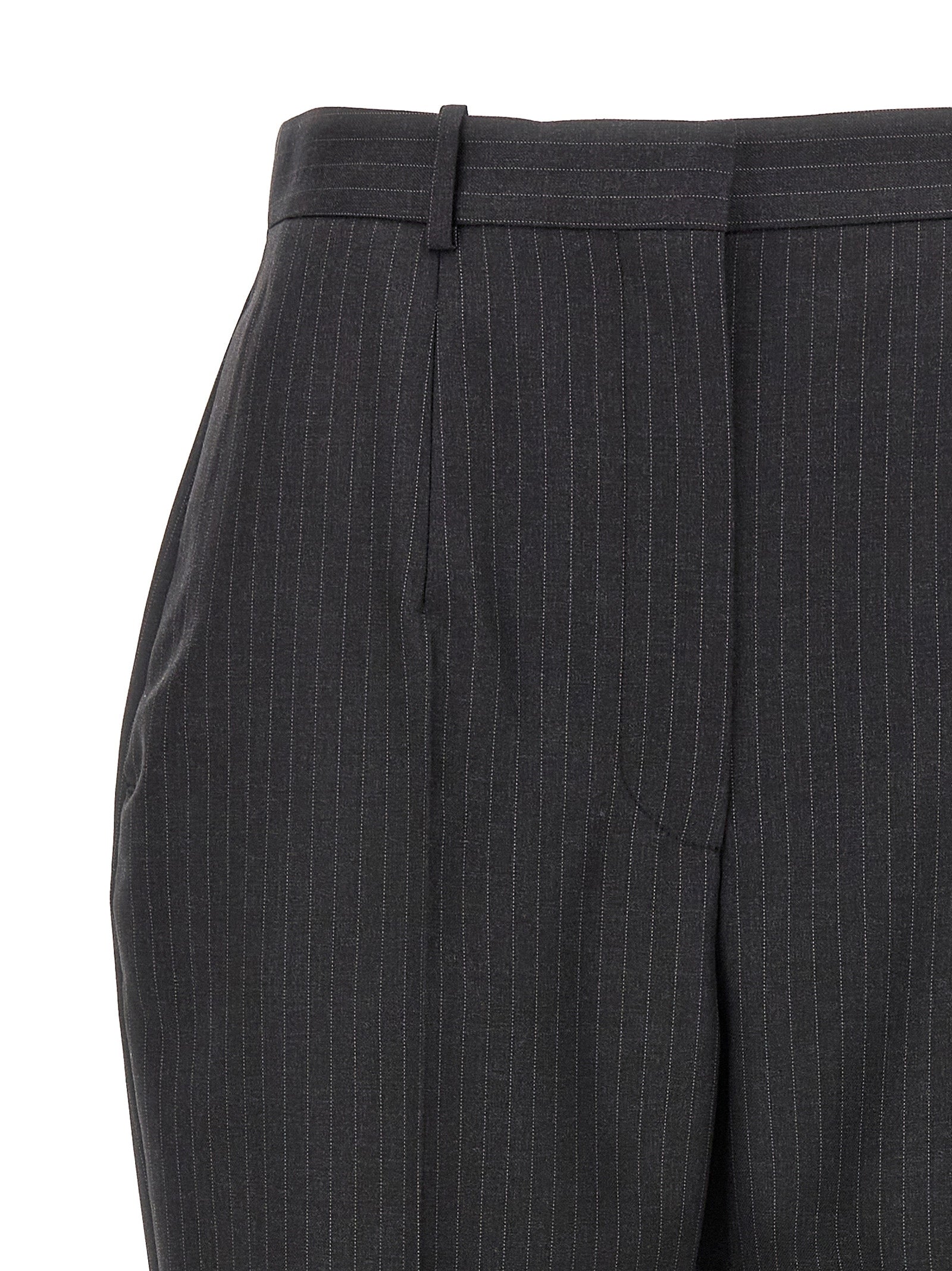Alexander McQueen Gray Wool Dress Pants Alexander McQueen
