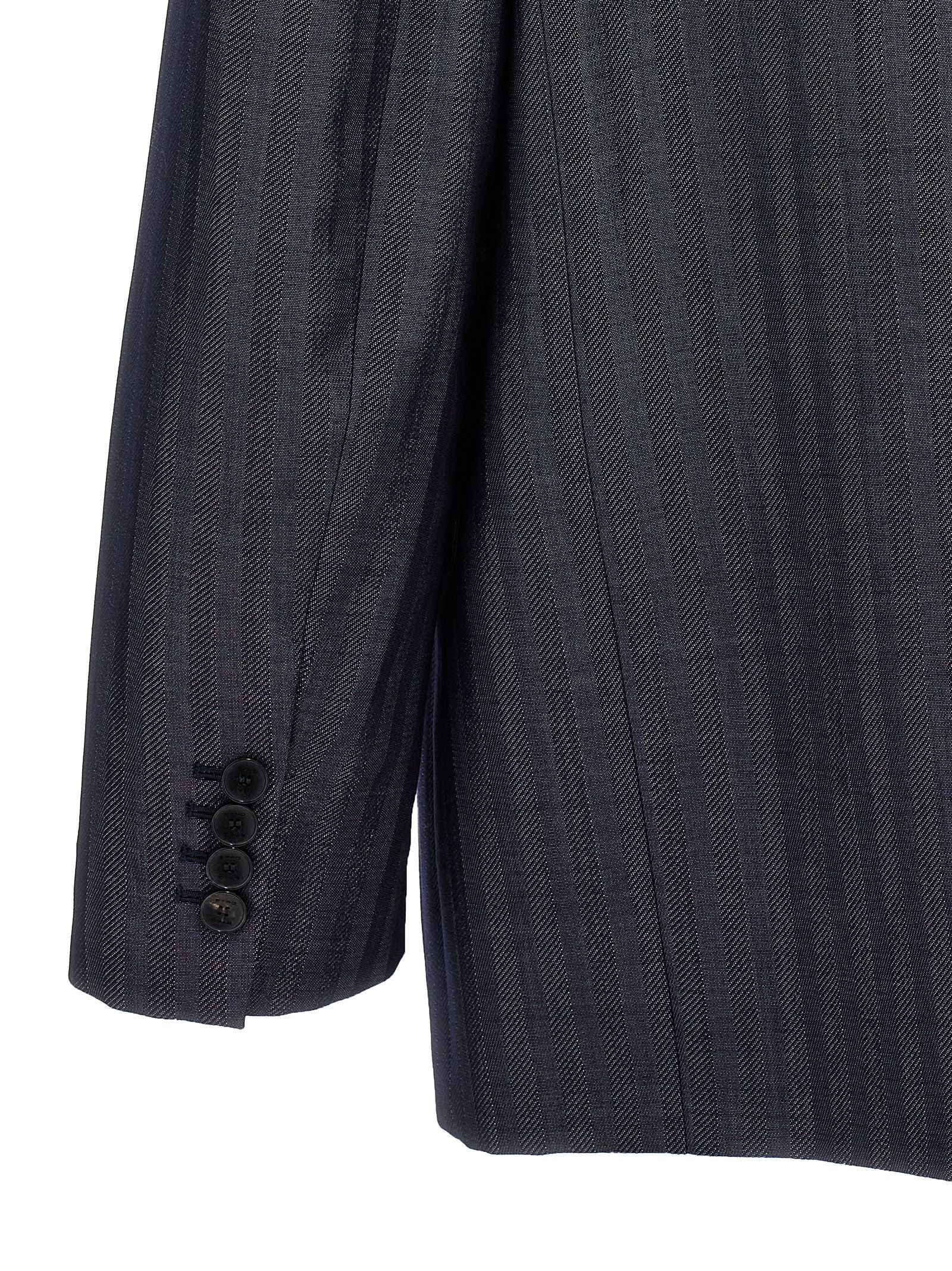 Etro Blue Wool Blazer Etro