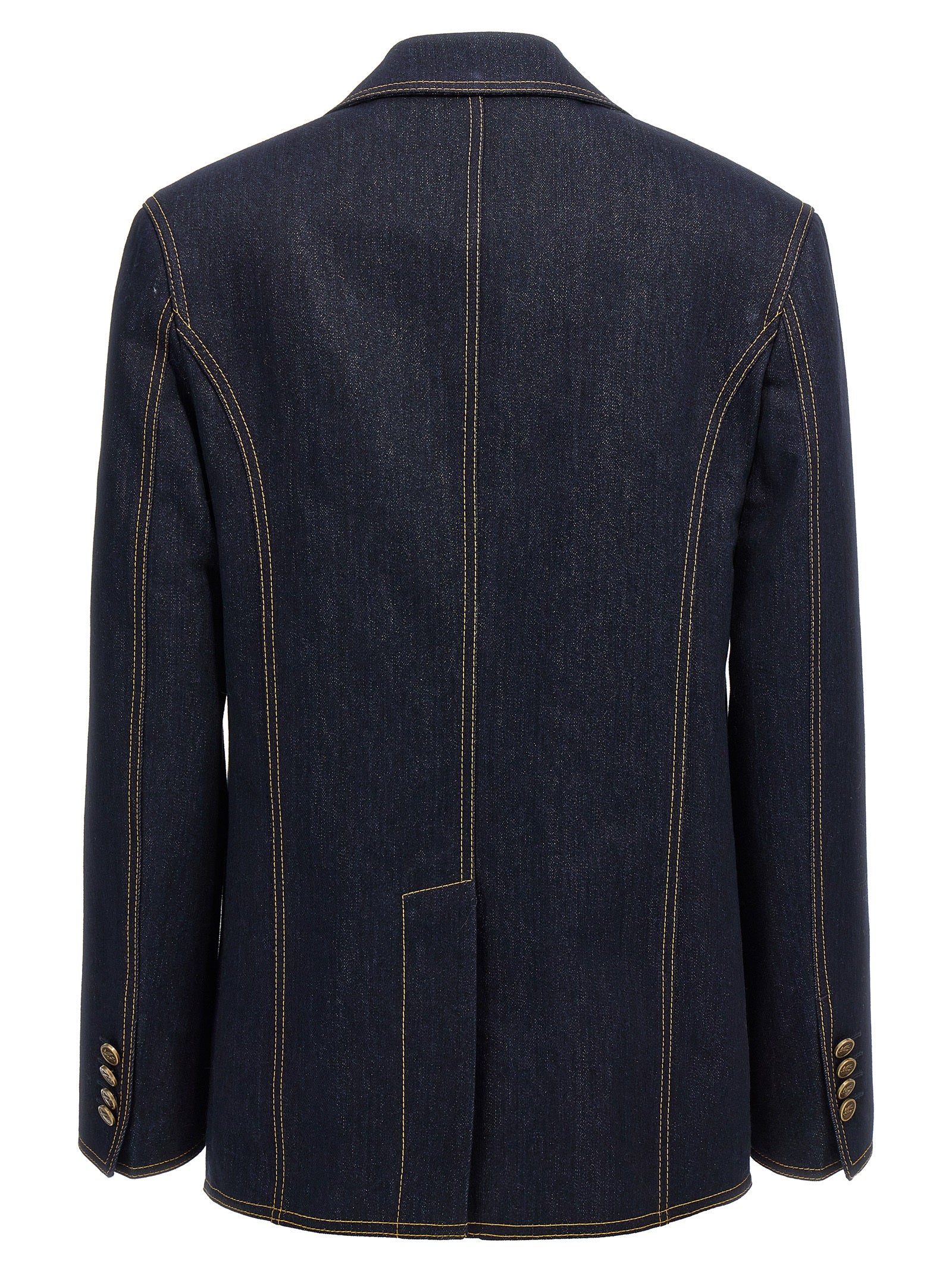 Etro Blue Cotton Blazer Etro