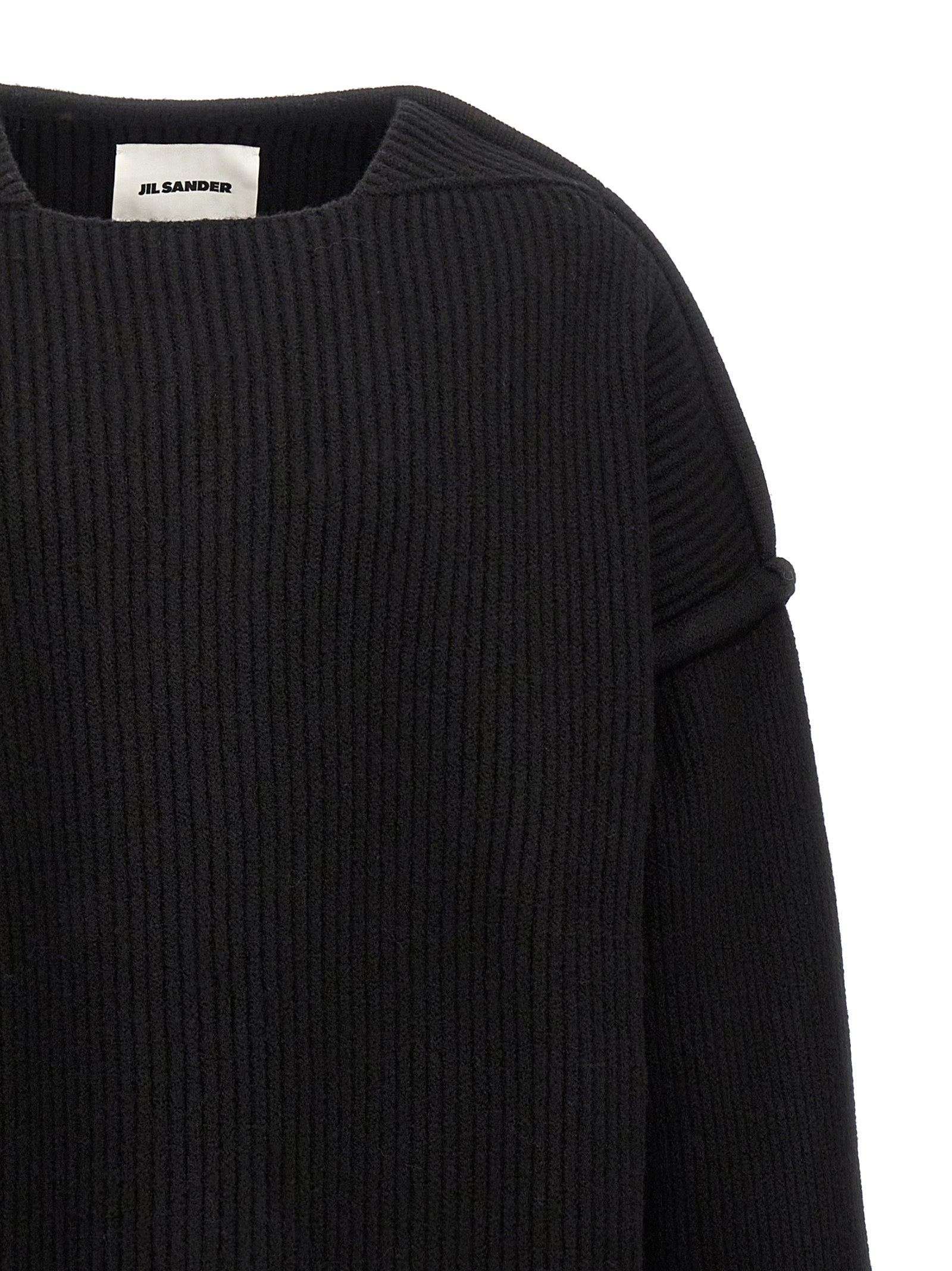 Jil Sander Black Wool Cardigan Jil Sander