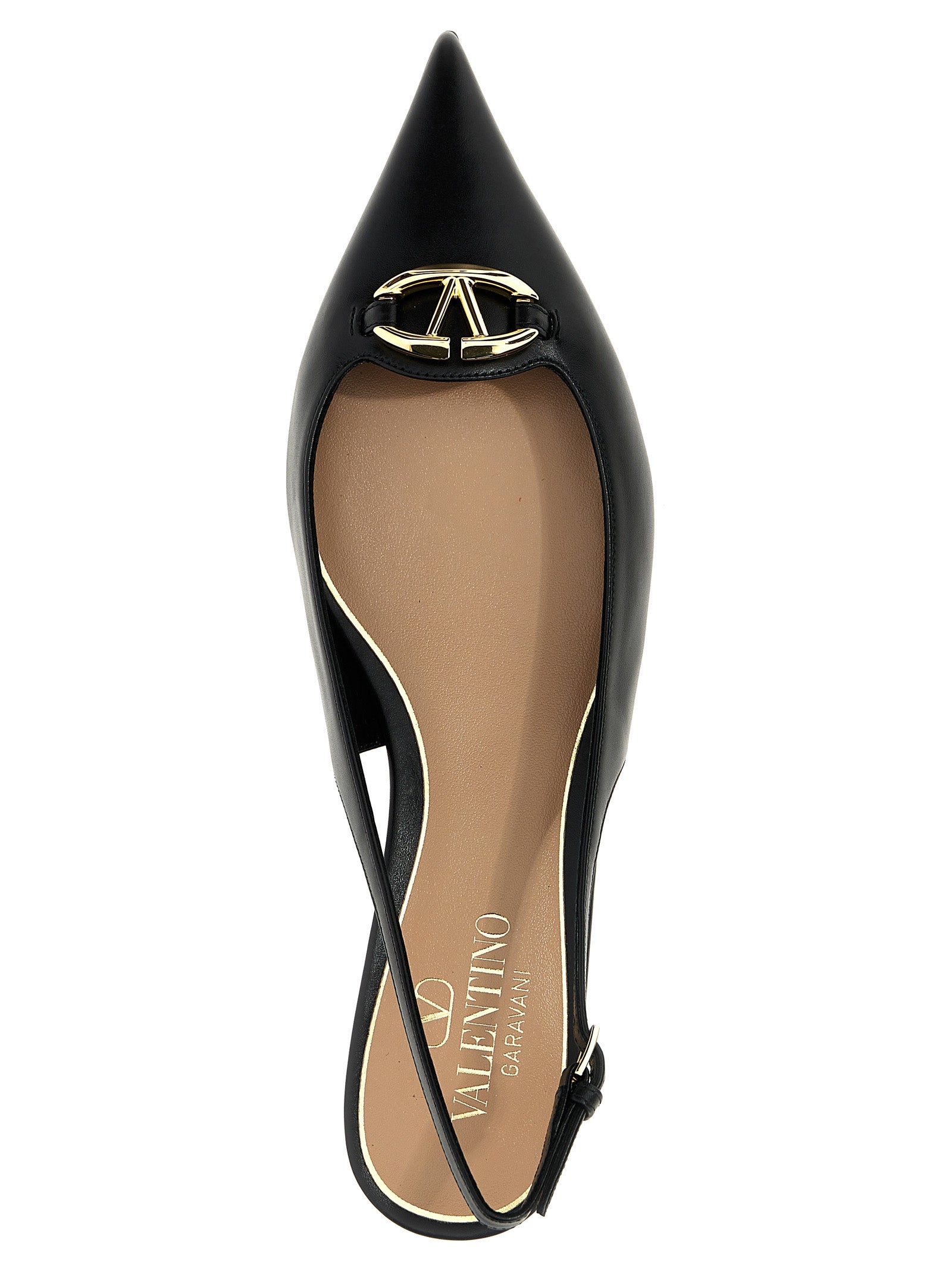 Valentino Garavani Black Calfskin Ballet Flats Valentino Garavani
