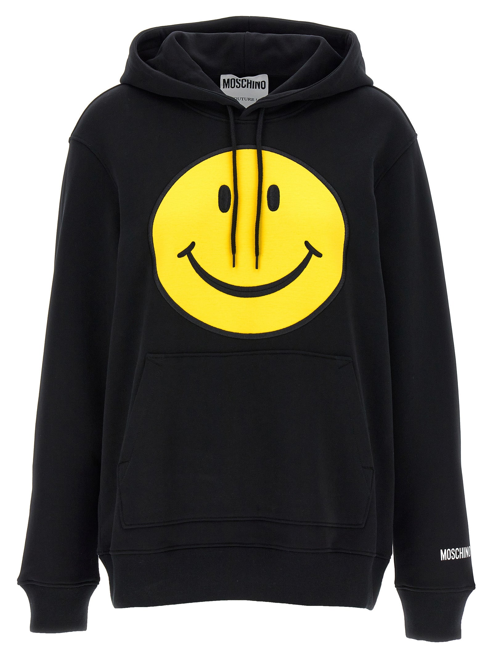 Moschino Black Cotton Hoodie Moschino