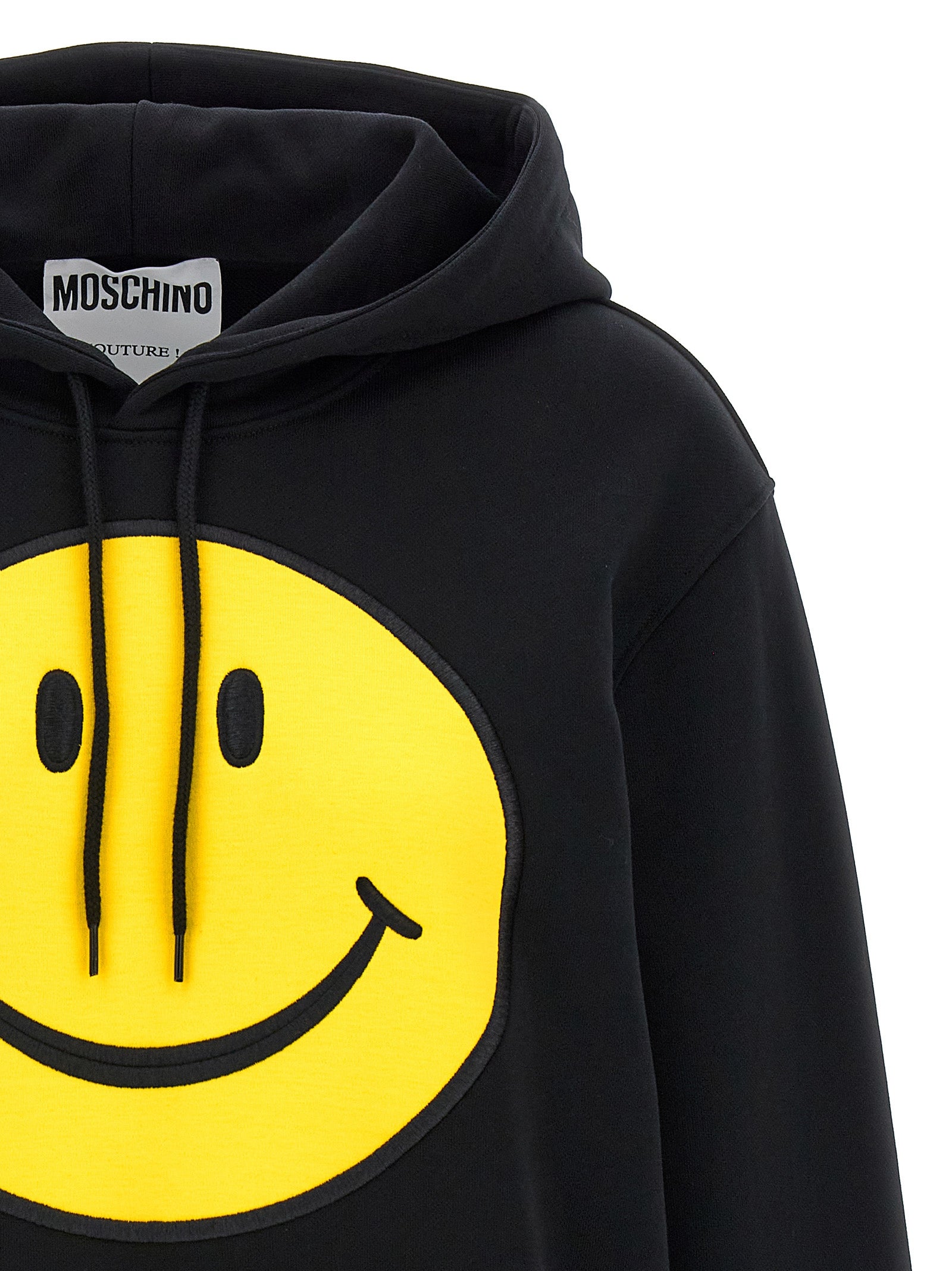 Moschino Black Cotton Hoodie Moschino