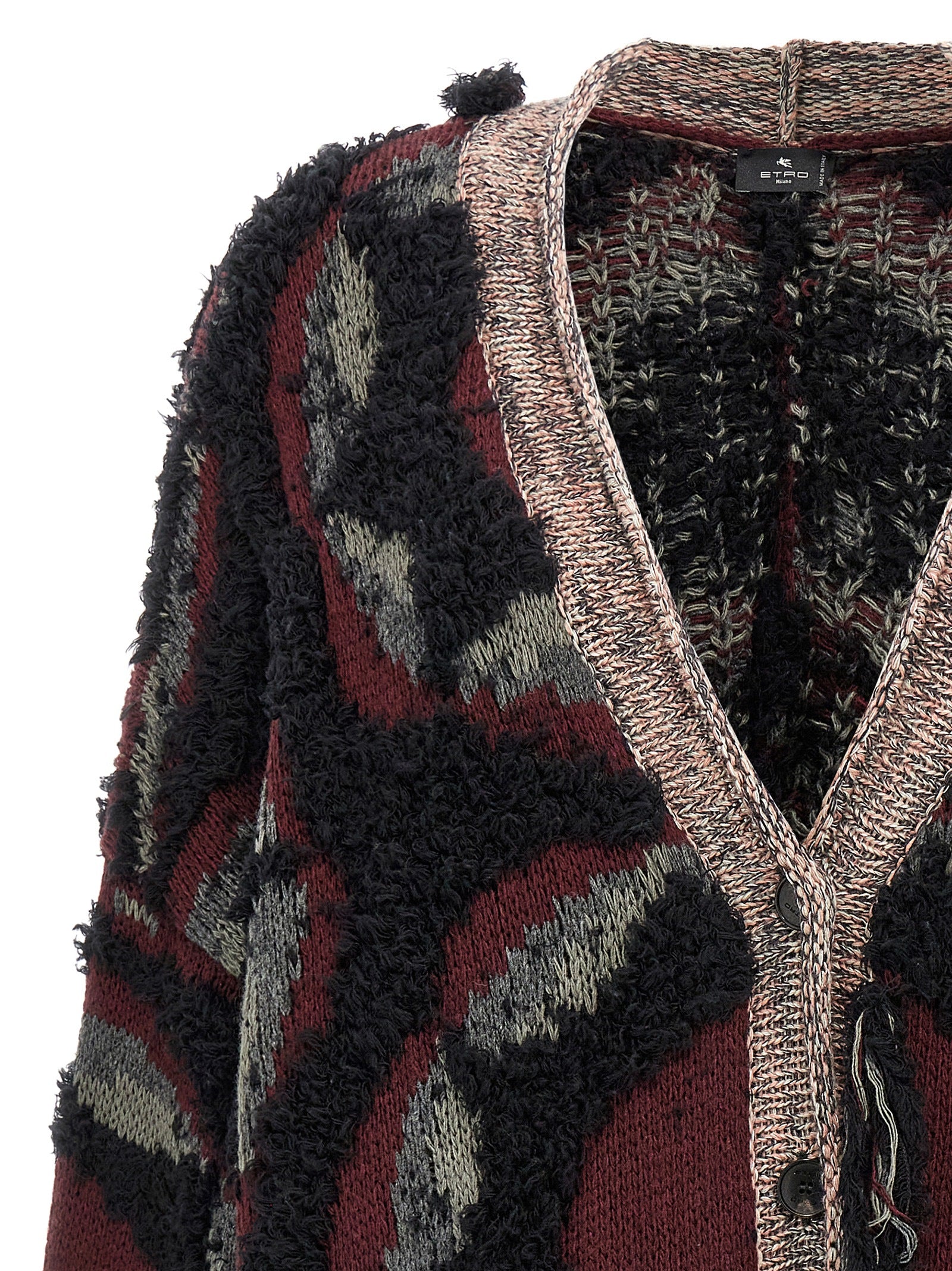 Etro Multicolor Wool Cardigan Etro