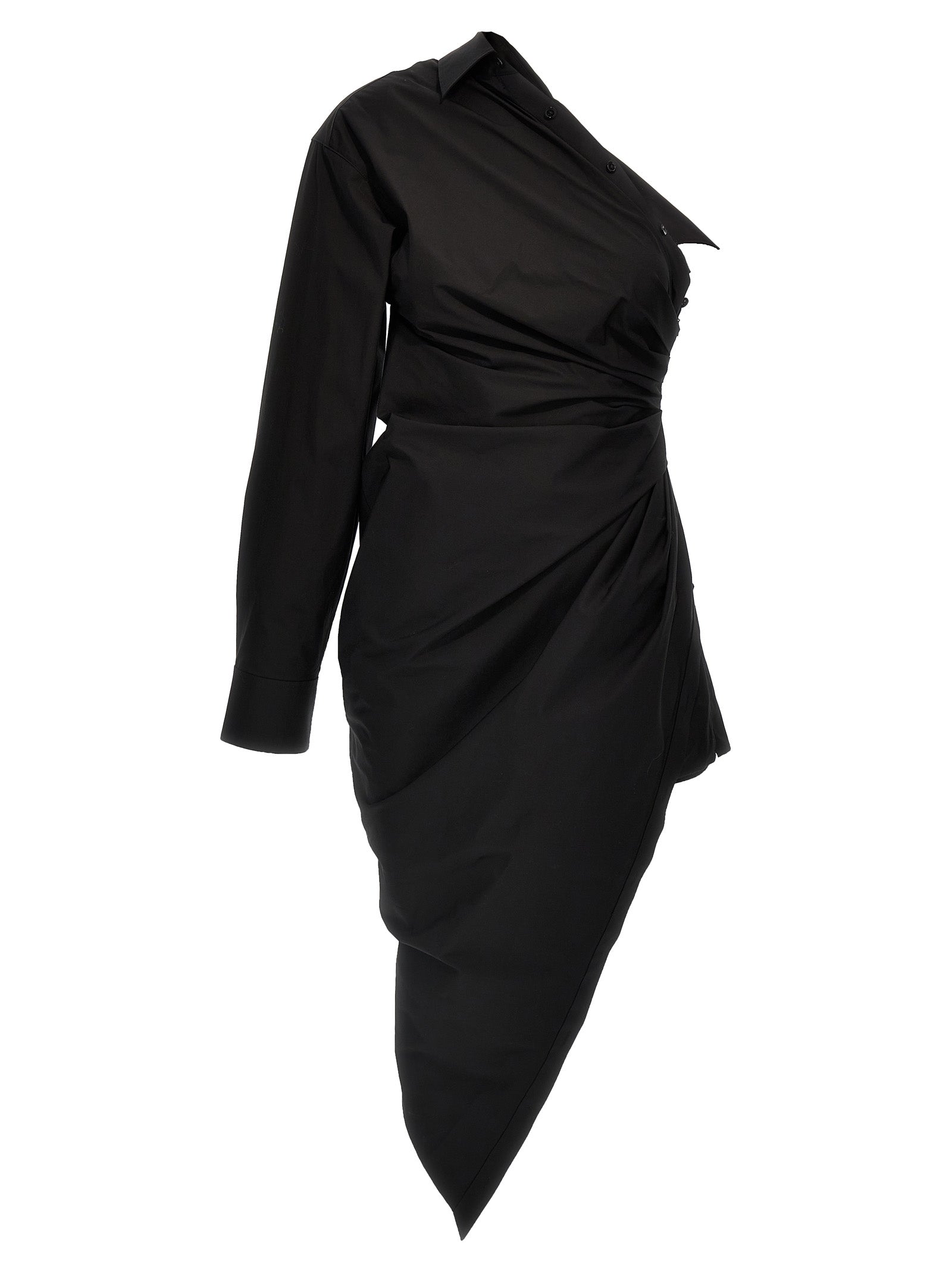 Alexander Wang Black Cotton Short Dress Alexander Wang