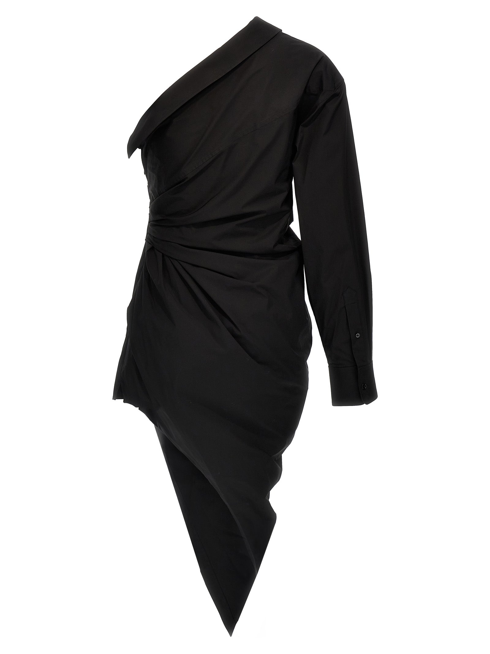 Alexander Wang Black Cotton Short Dress Alexander Wang