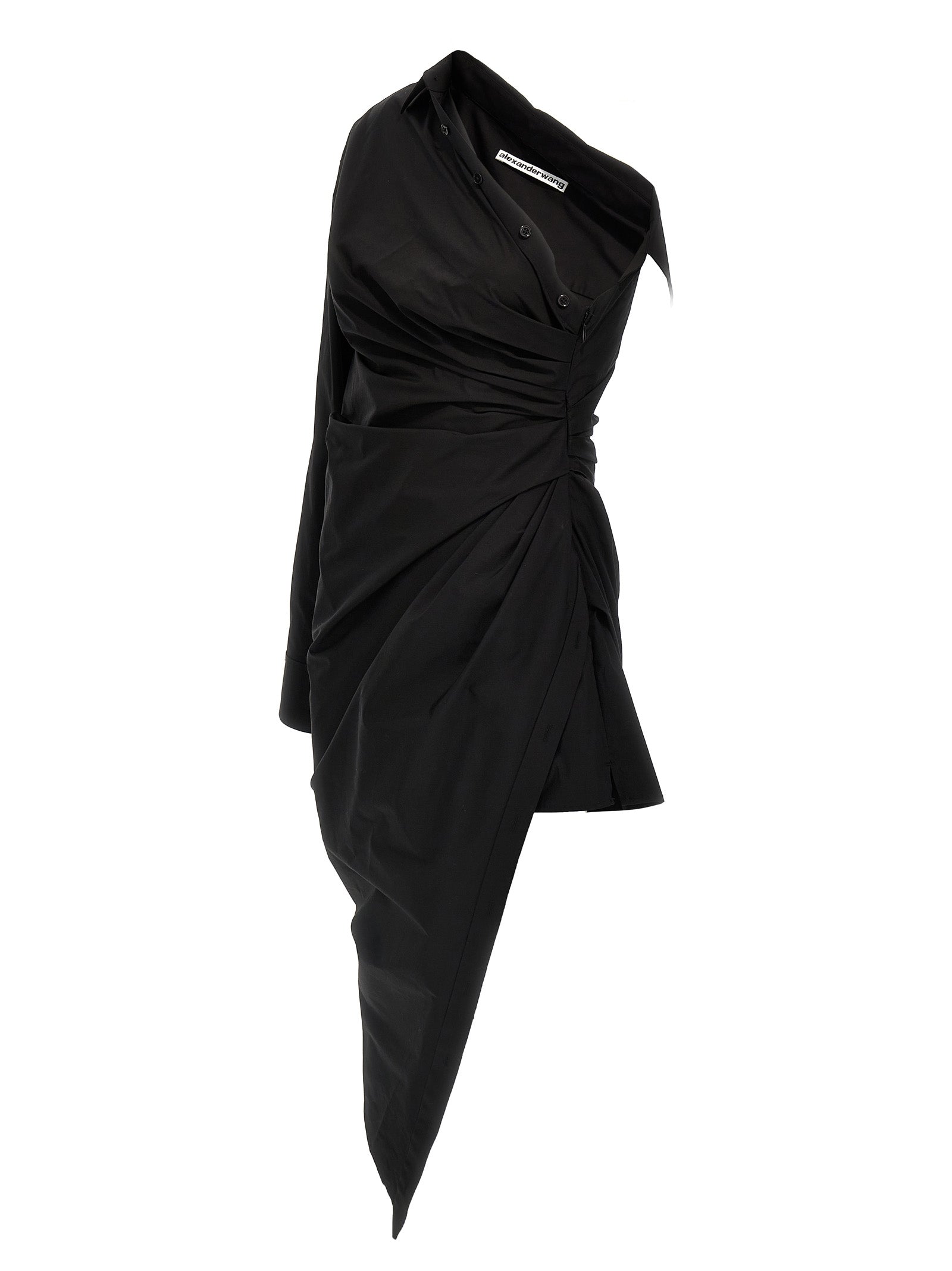 Alexander Wang Black Cotton Short Dress Alexander Wang