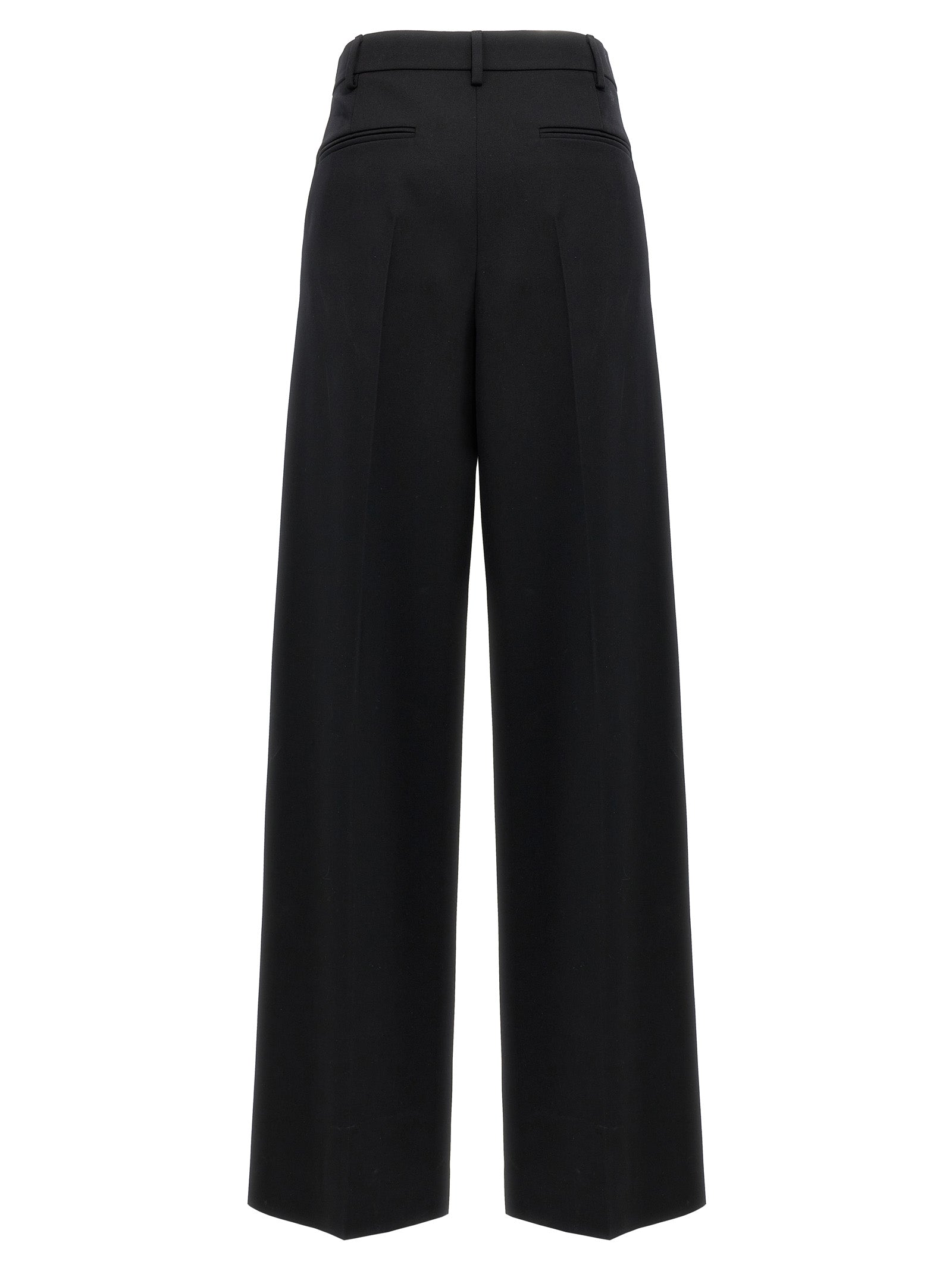 Valentino Garavani Black Virgin Wool Dress Pants Valentino Garavani