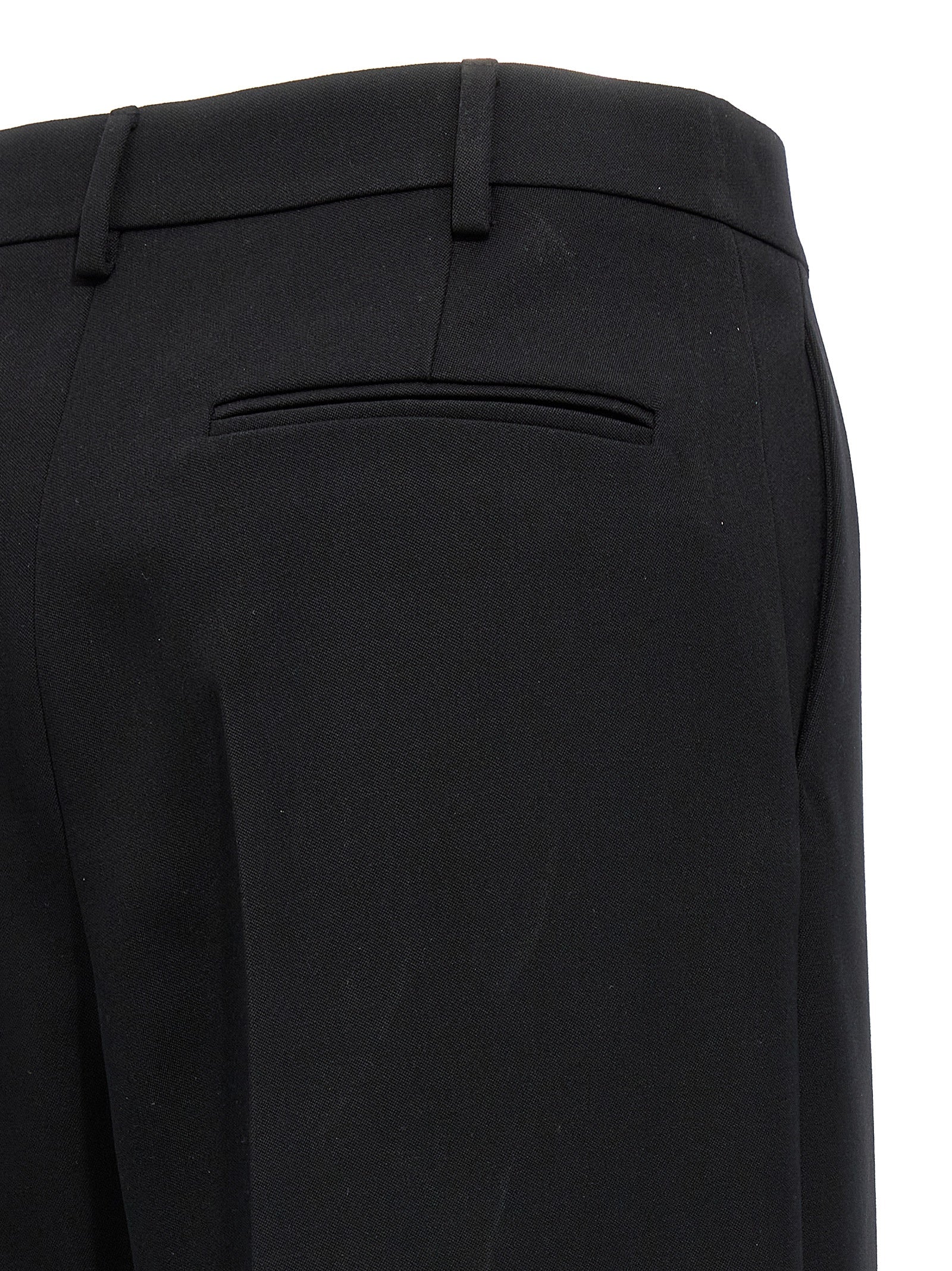 Valentino Garavani Black Virgin Wool Dress Pants Valentino Garavani