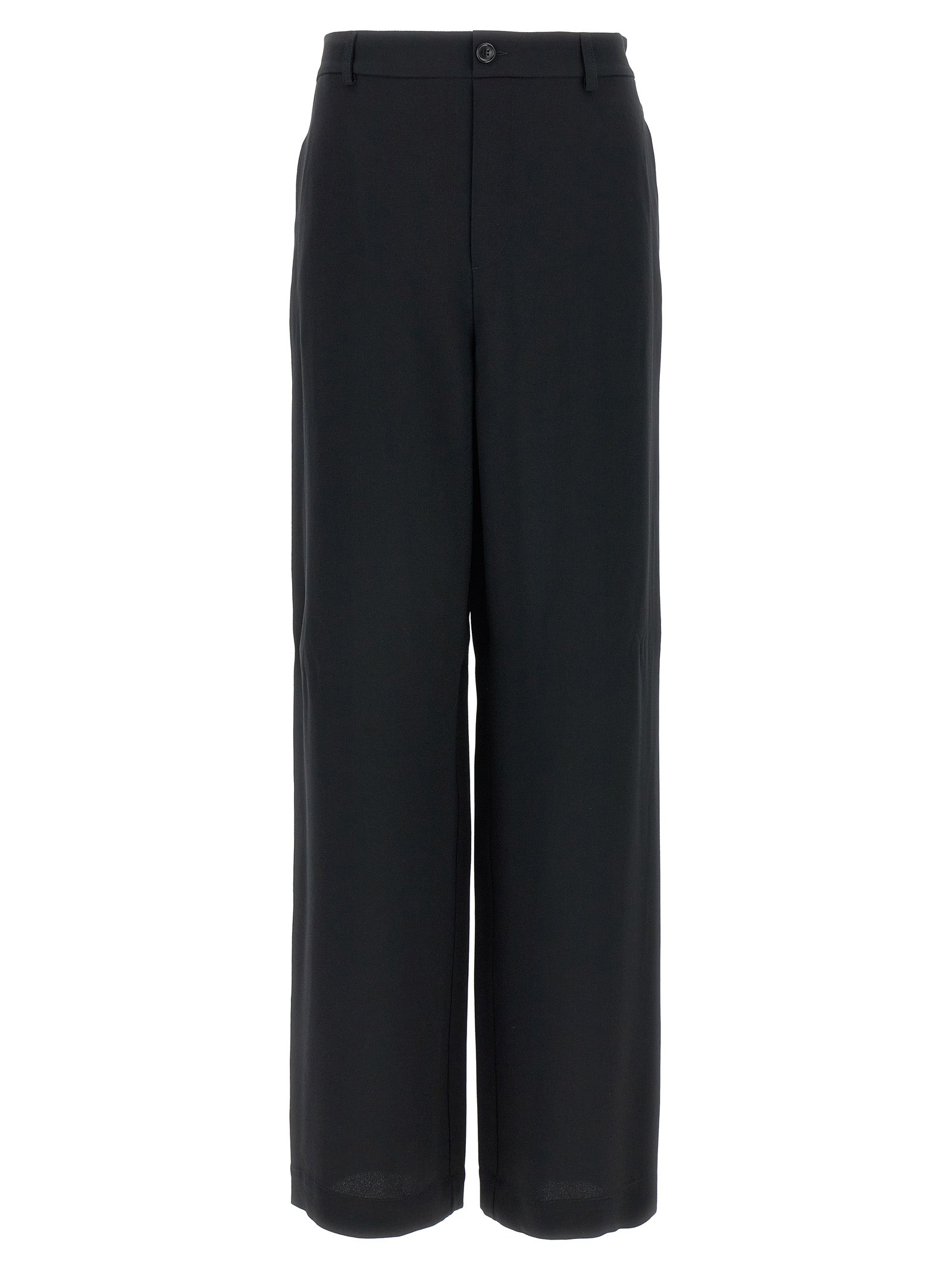 Moschino Black Acetate Casual Pants Moschino