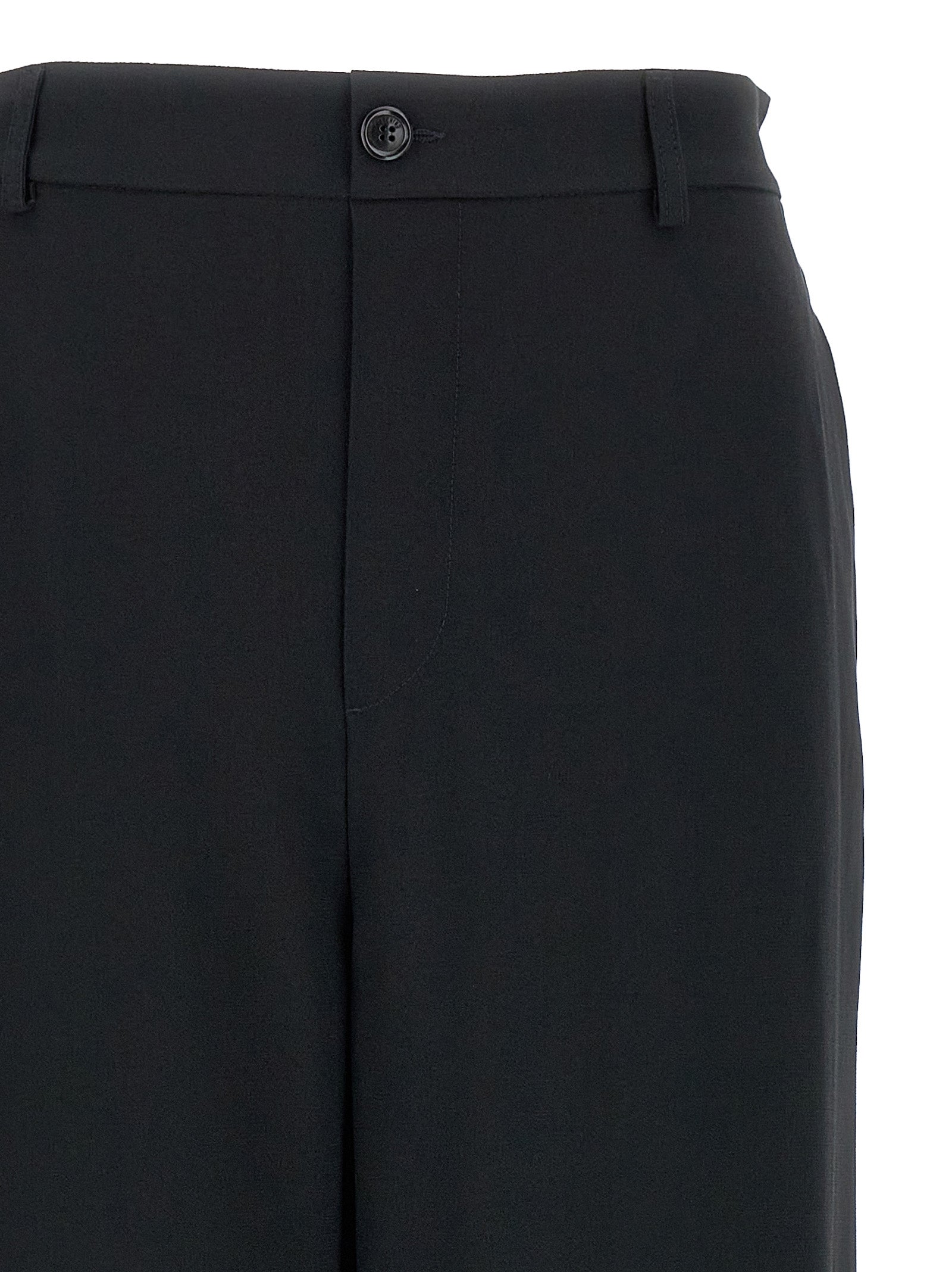 Moschino Black Acetate Casual Pants Moschino