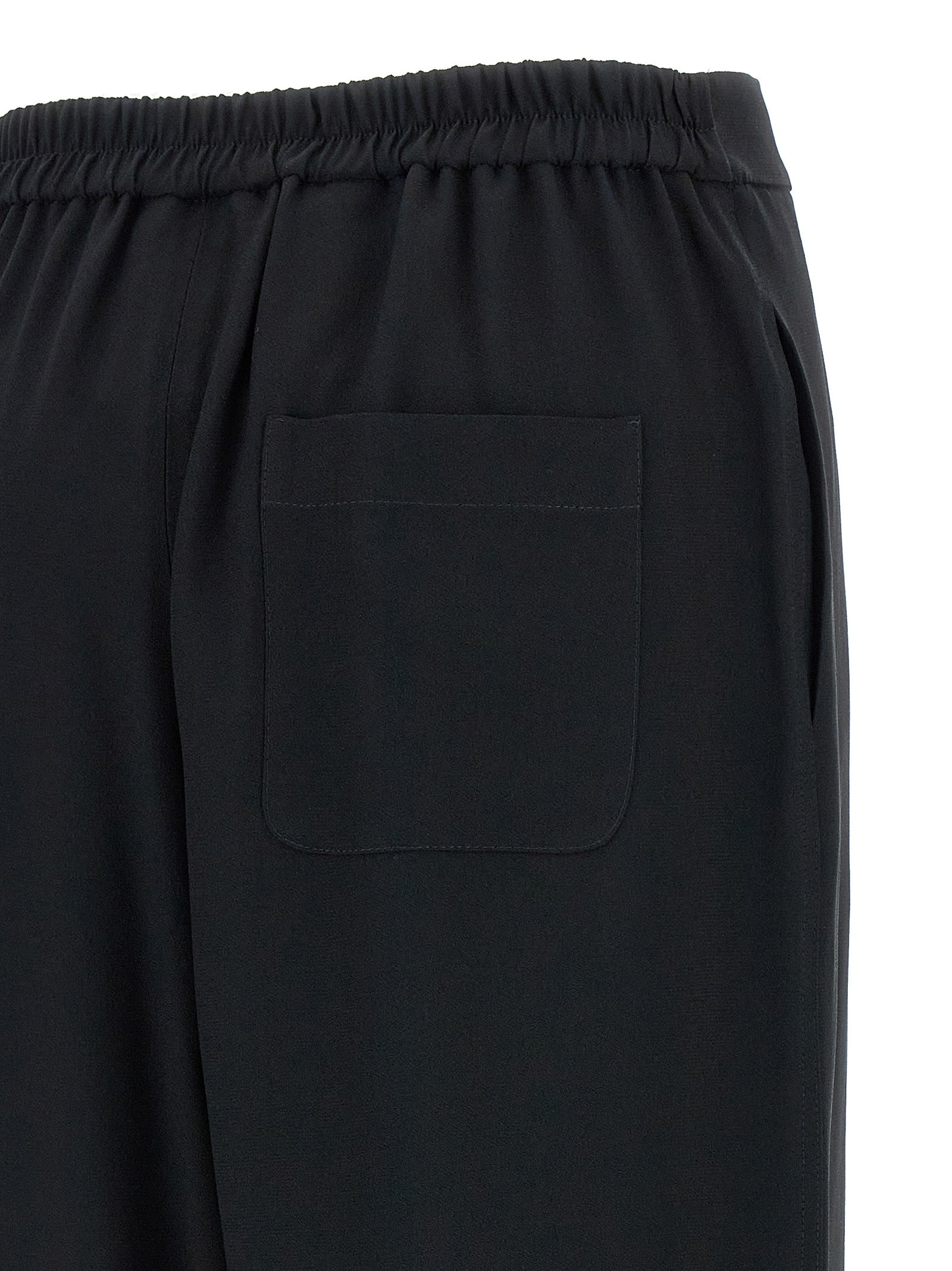 Moschino Black Acetate Casual Pants Moschino