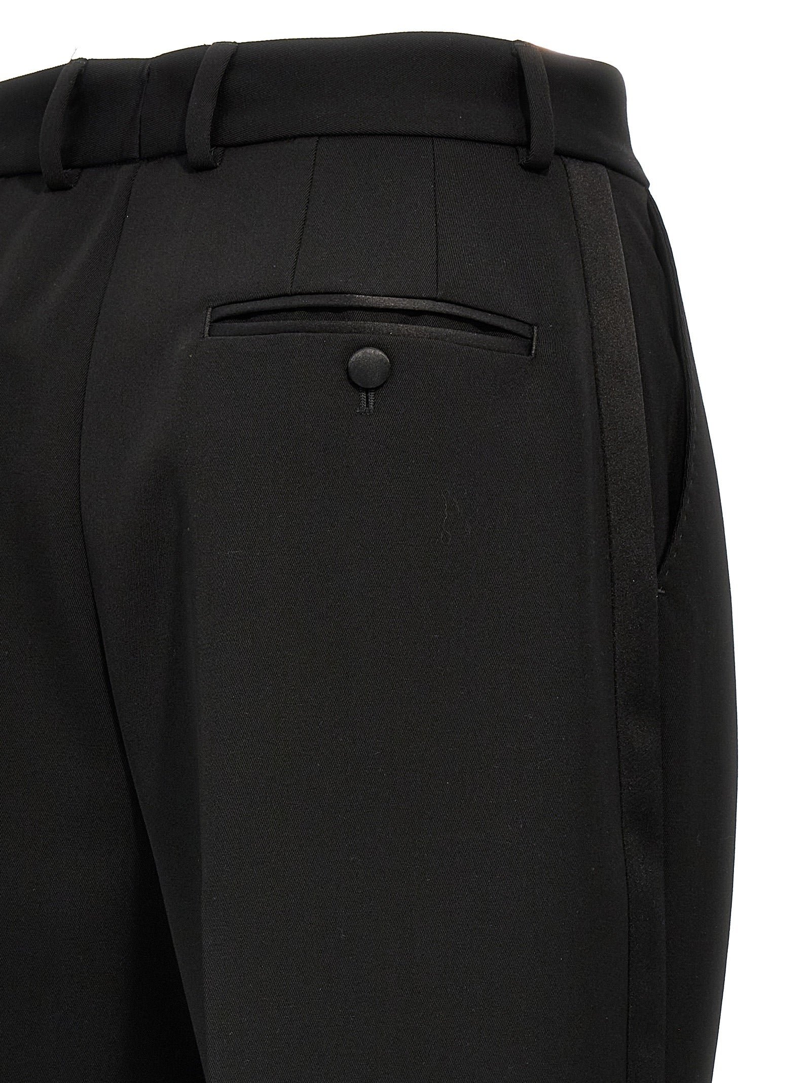 Dolce & Gabbana Black Virgin Wool Tuxedo Dolce & Gabbana