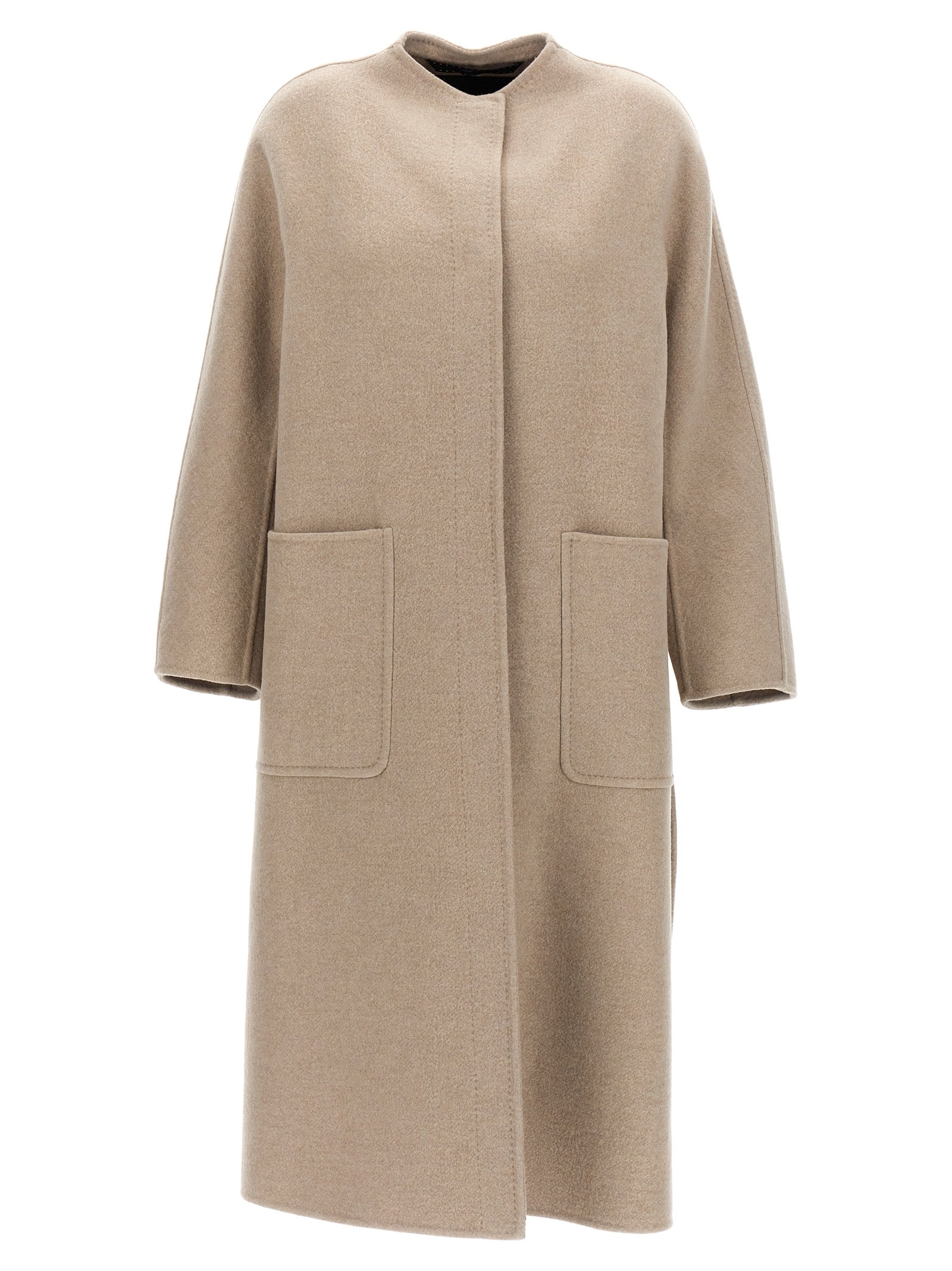 Max Mara Beige Cashmere Coat Max Mara