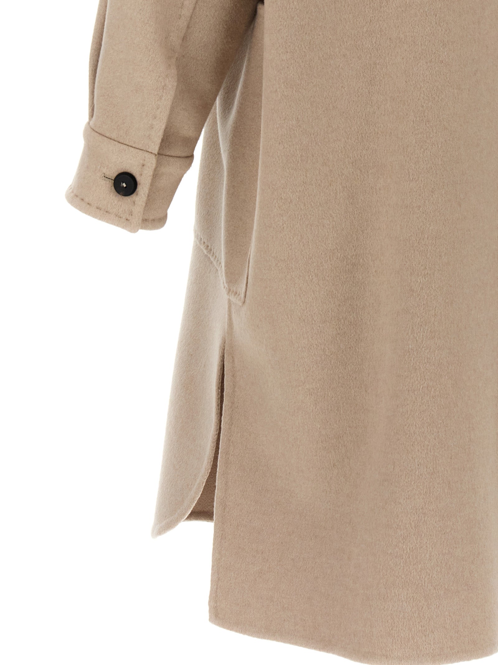 Max Mara Beige Cashmere Coat Max Mara