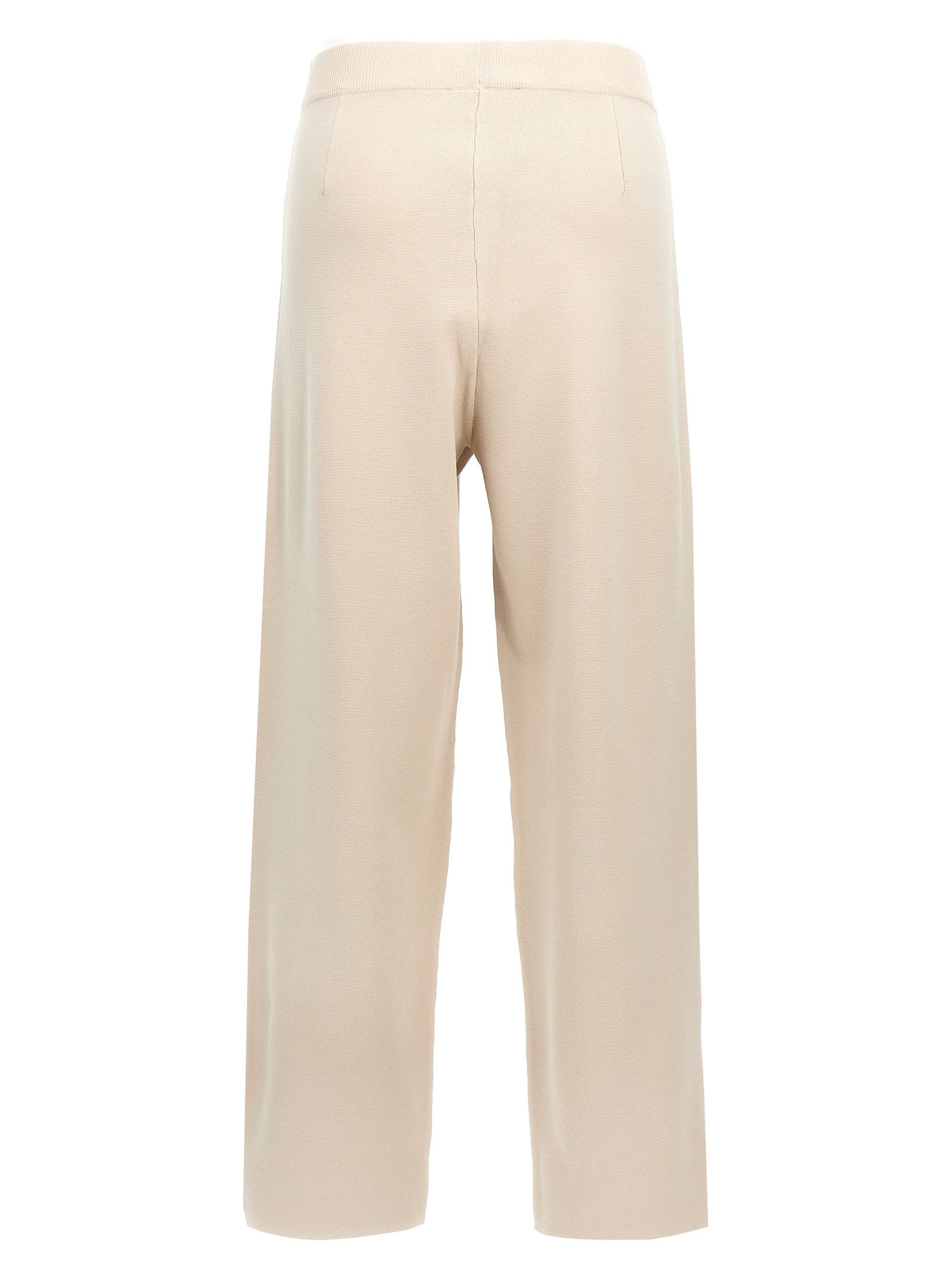 Max Mara Beige Viscose Casual Pants Max Mara