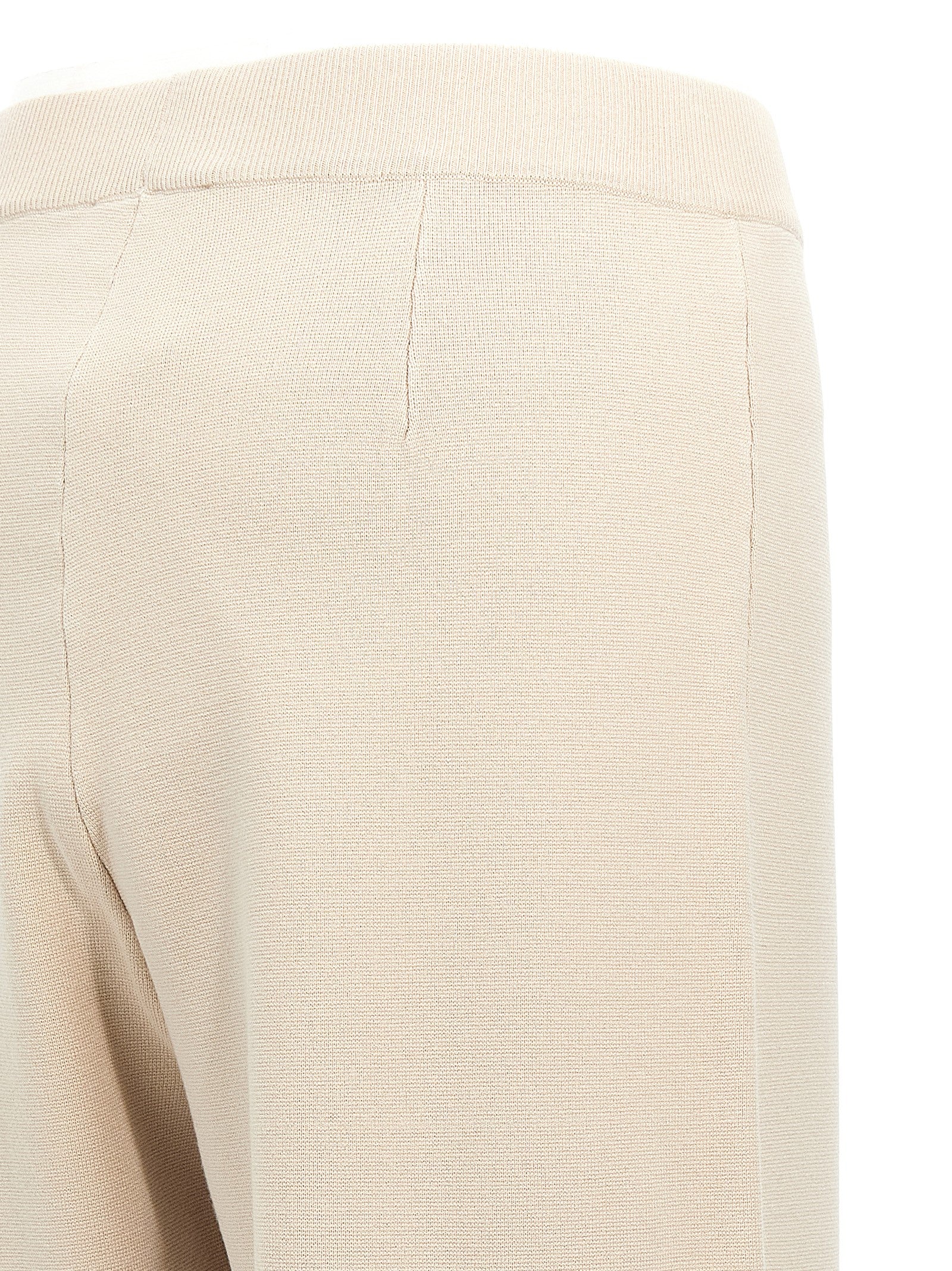 Max Mara Beige Viscose Casual Pants Max Mara