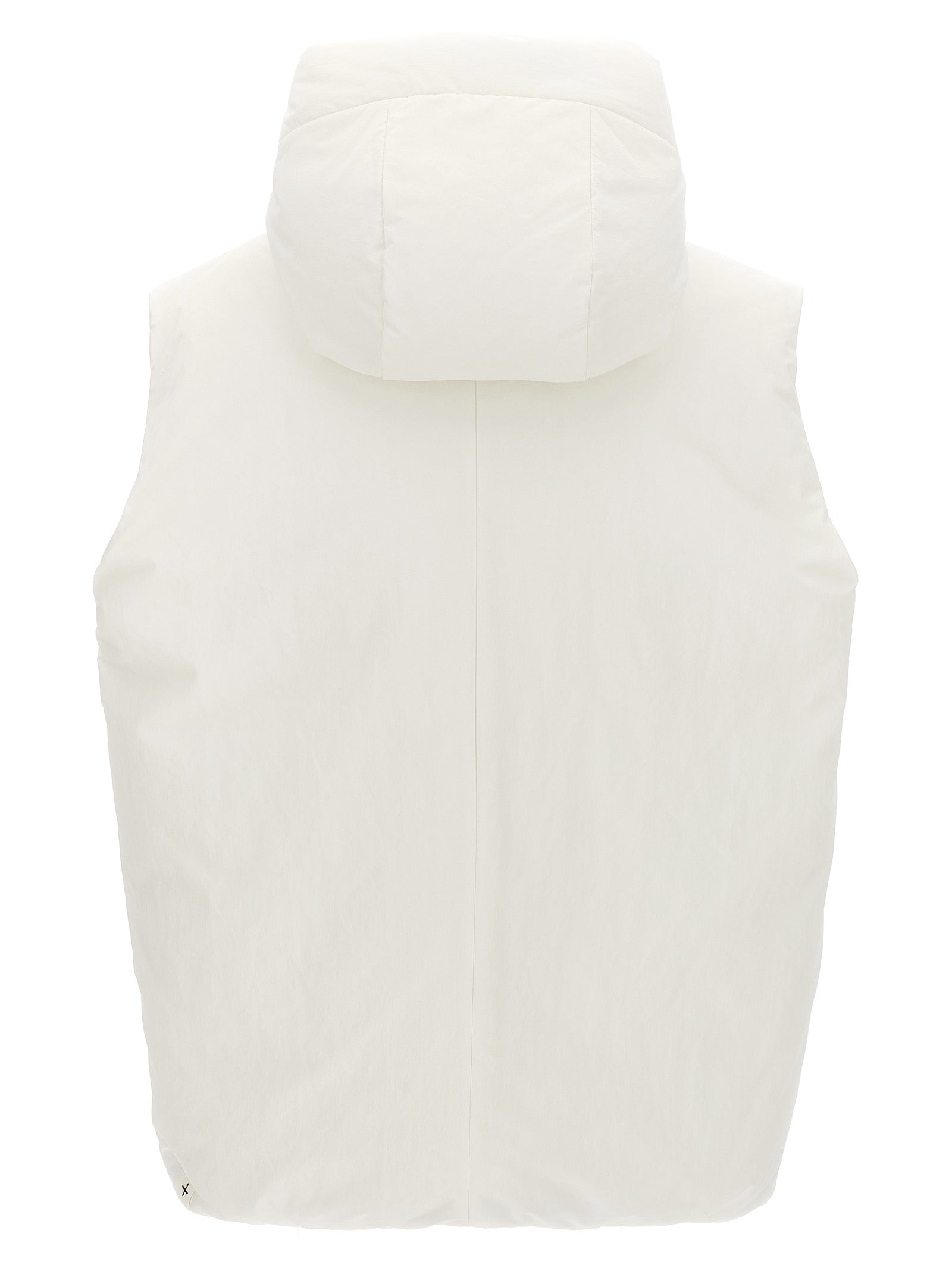Jil Sander White Polyester Sleeveless Jacket Jil Sander