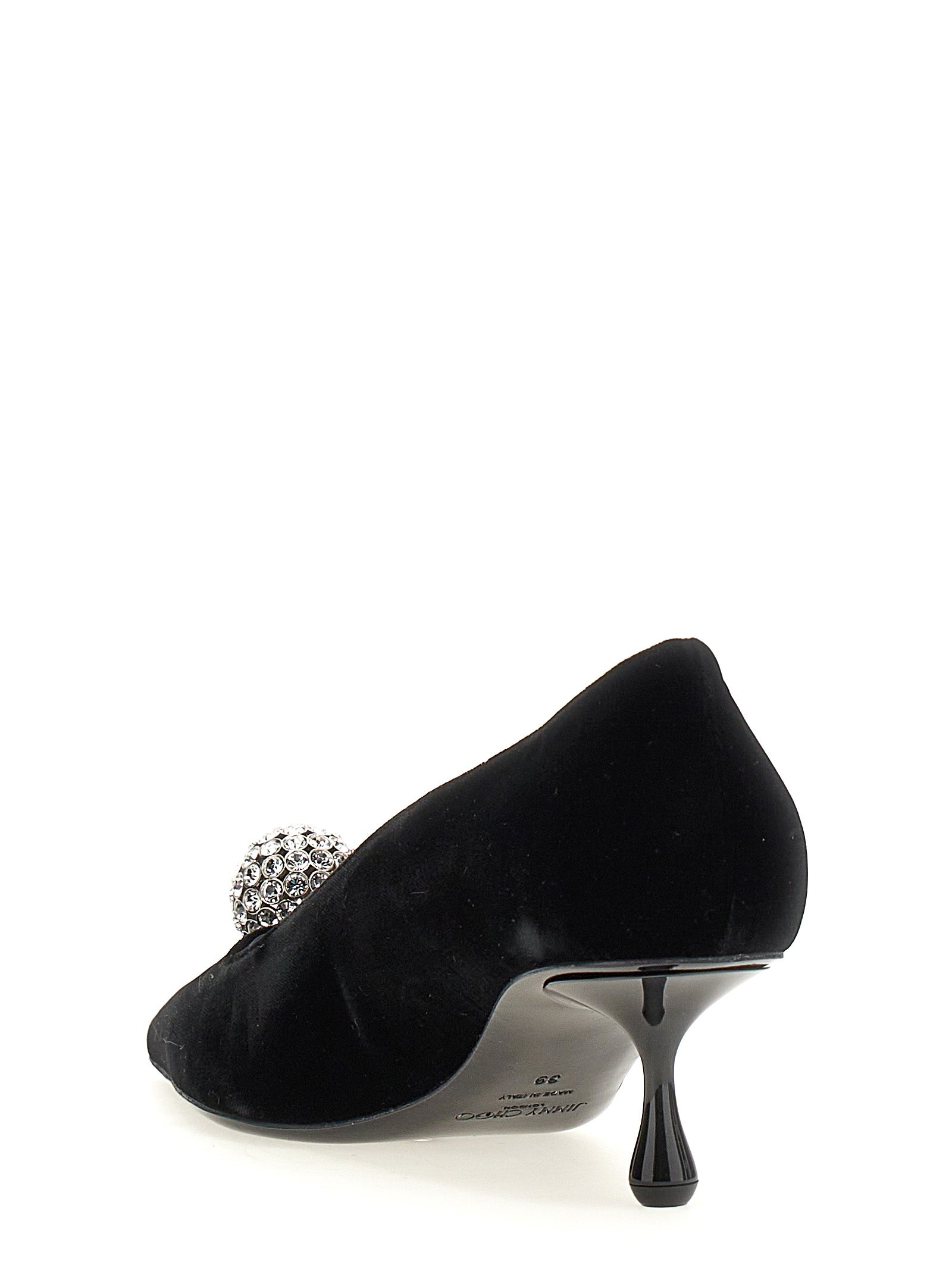 Jimmy Choo Black Textile Mid Heel Pumps Jimmy Choo