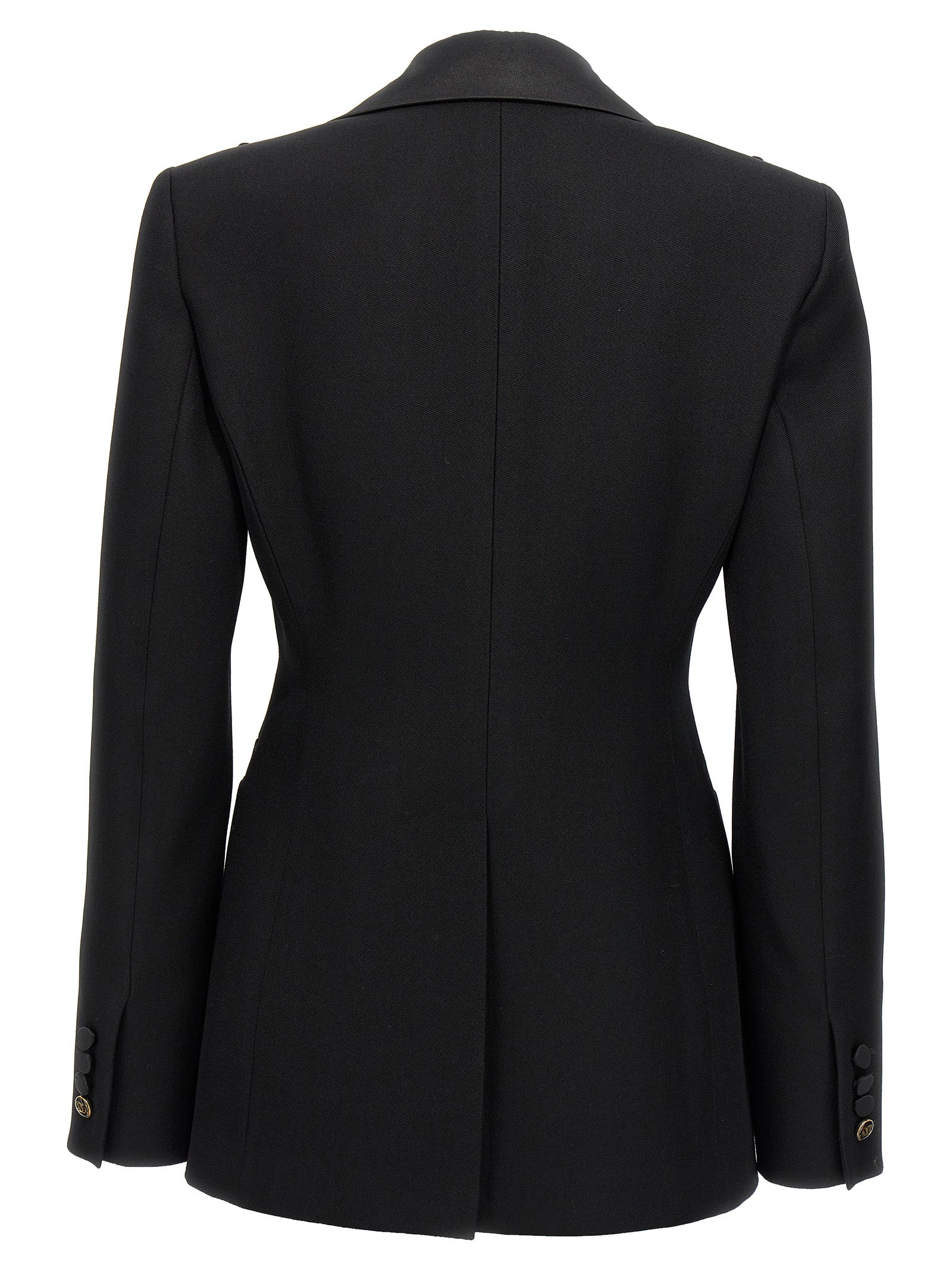 Max Mara Black Virgin Wool Blazer Max Mara