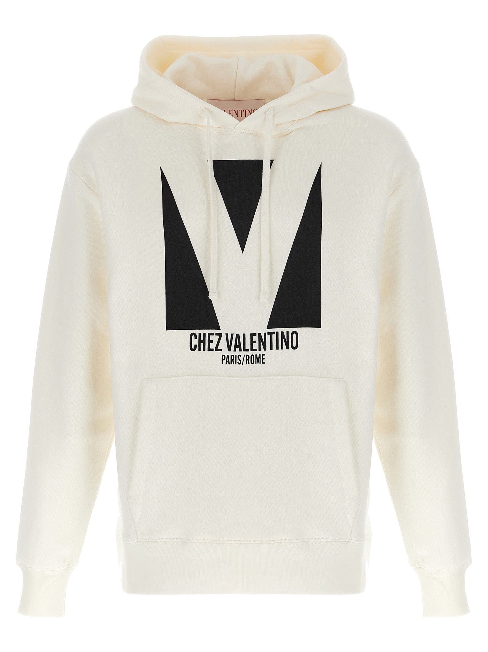 Valentino Garavani White Cotton Sweatshirt Valentino Garavani