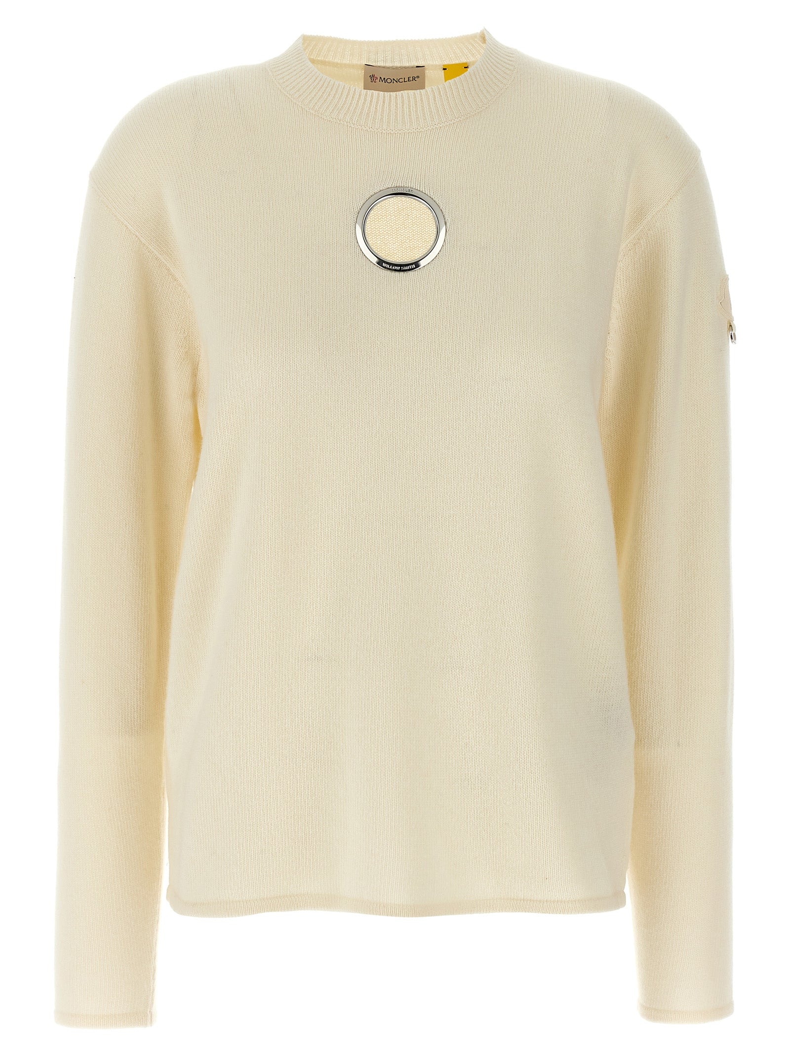 MONCLER GENIUS White Wool Cardigan MONCLER GENIUS