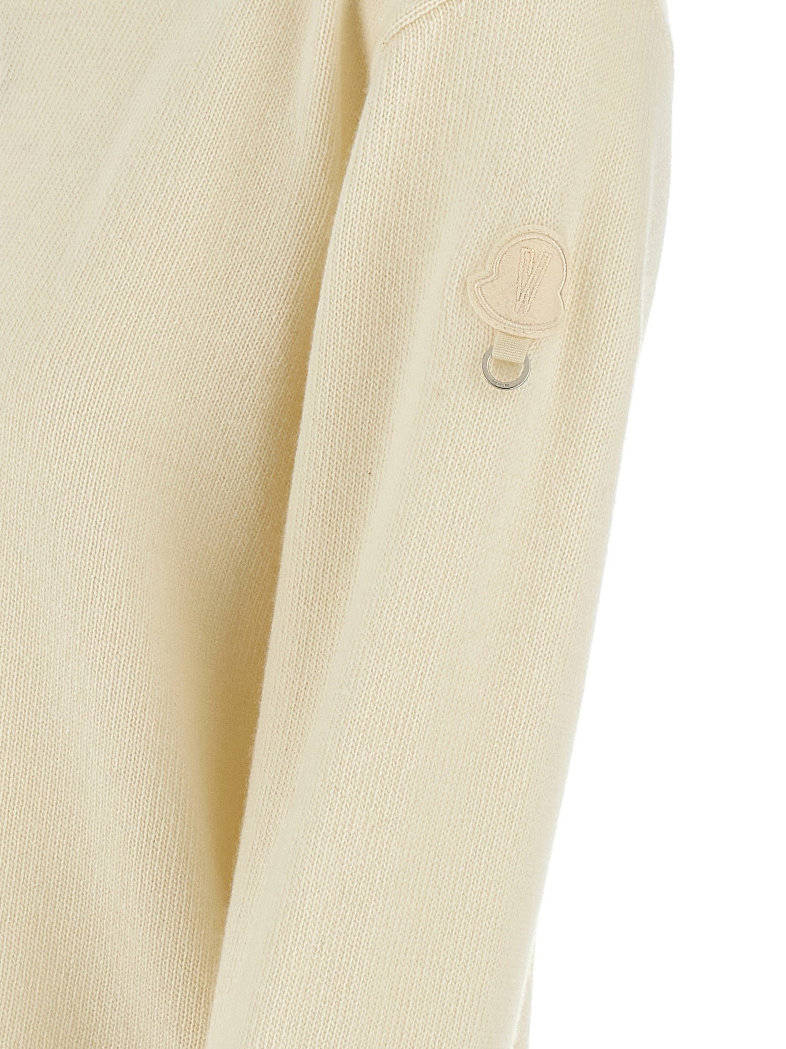 MONCLER GENIUS White Wool Cardigan MONCLER GENIUS