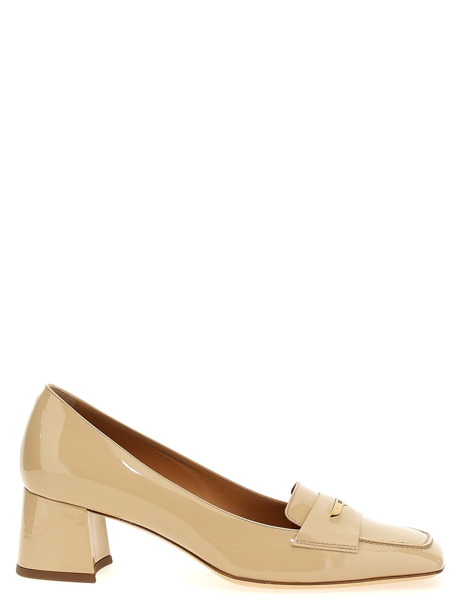 Tod's Beige Calfskin Mid Heel Pumps Tod's