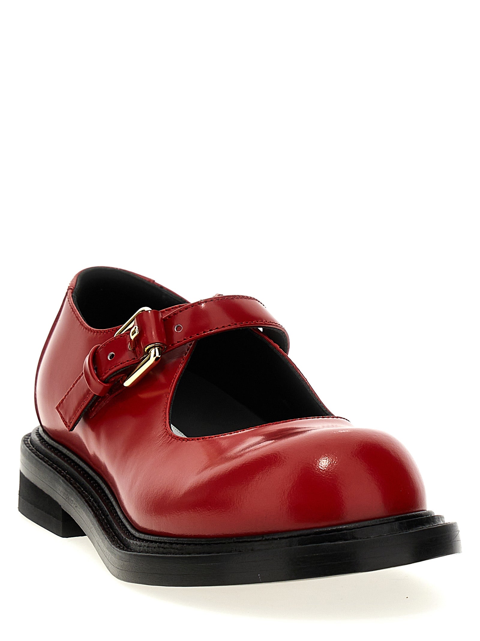 Moschino Multicolor Calfskin Flats Moschino