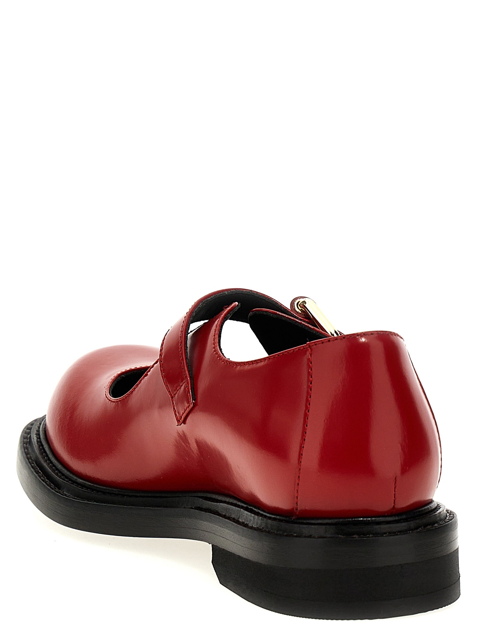 Moschino Multicolor Calfskin Flats Moschino