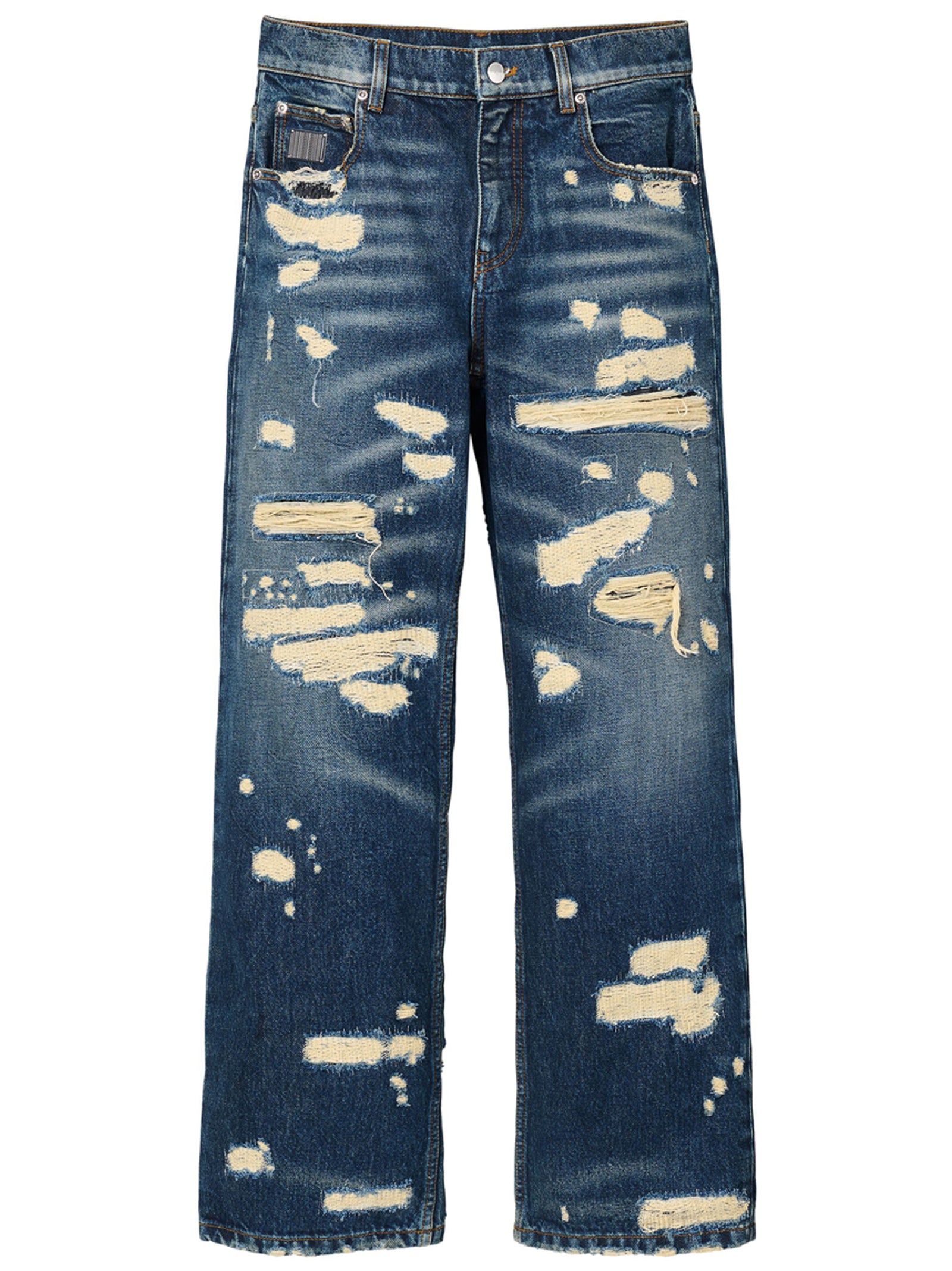 Marc Jacobs Blue Cotton Straight-Leg Jeans Marc Jacobs