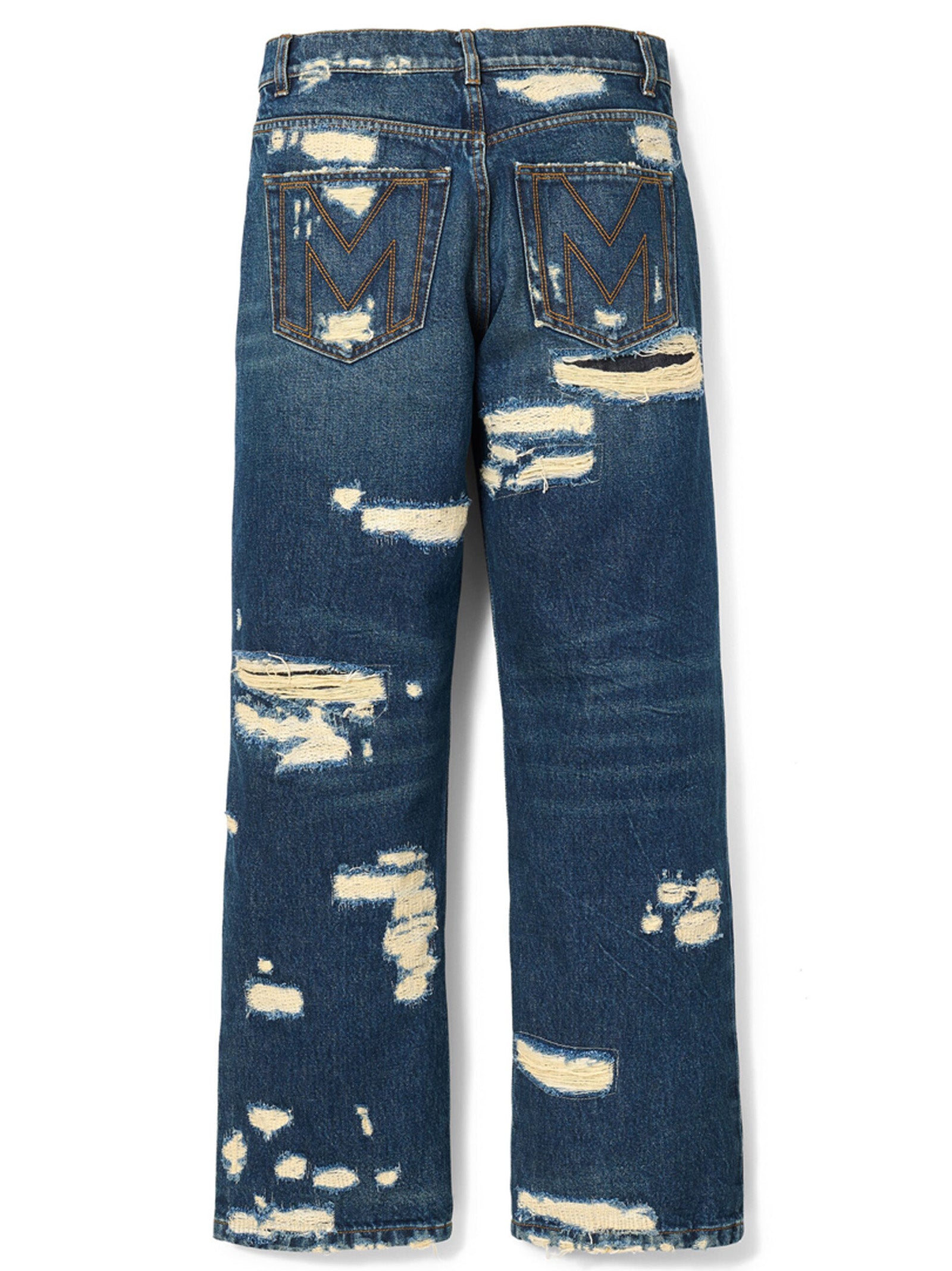 Marc Jacobs Blue Cotton Straight-Leg Jeans Marc Jacobs