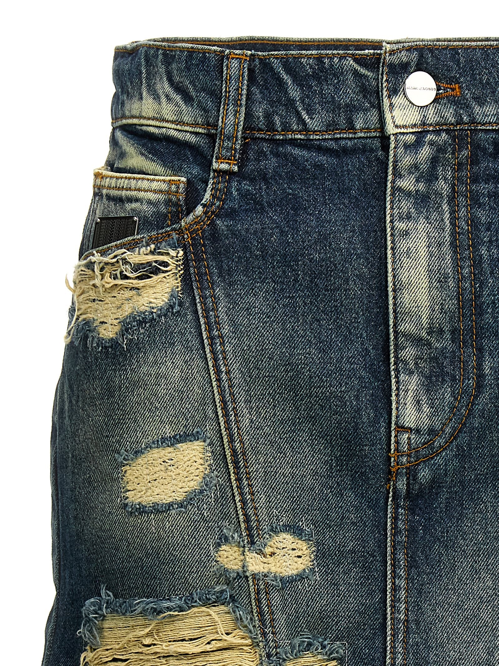 Marc Jacobs Blue Cotton Long Skirt Marc Jacobs
