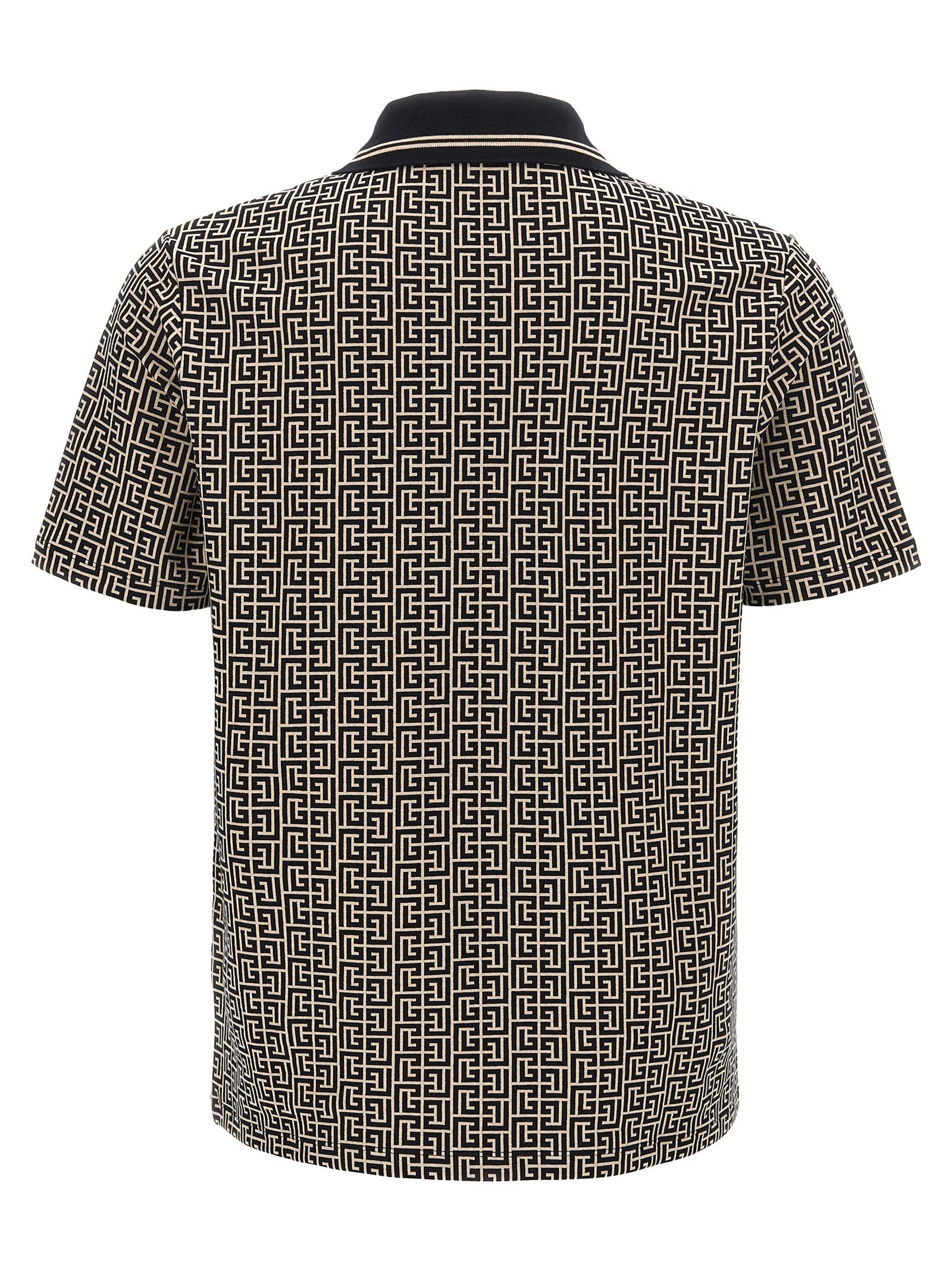Balmain Bicolor Cotton Polo Shirt Balmain