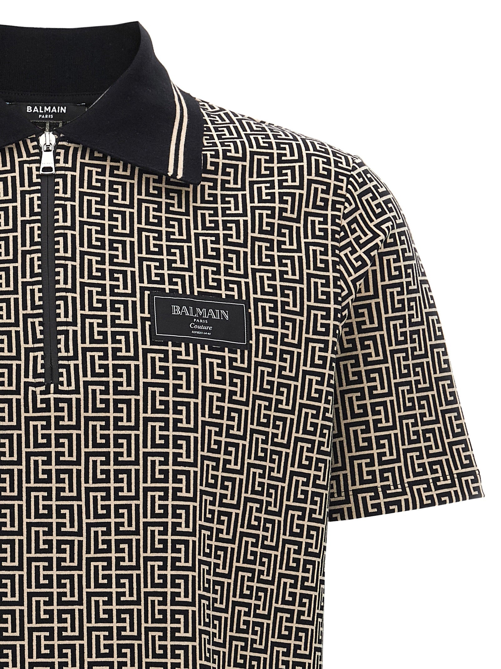 Balmain Bicolor Cotton Polo Shirt Balmain