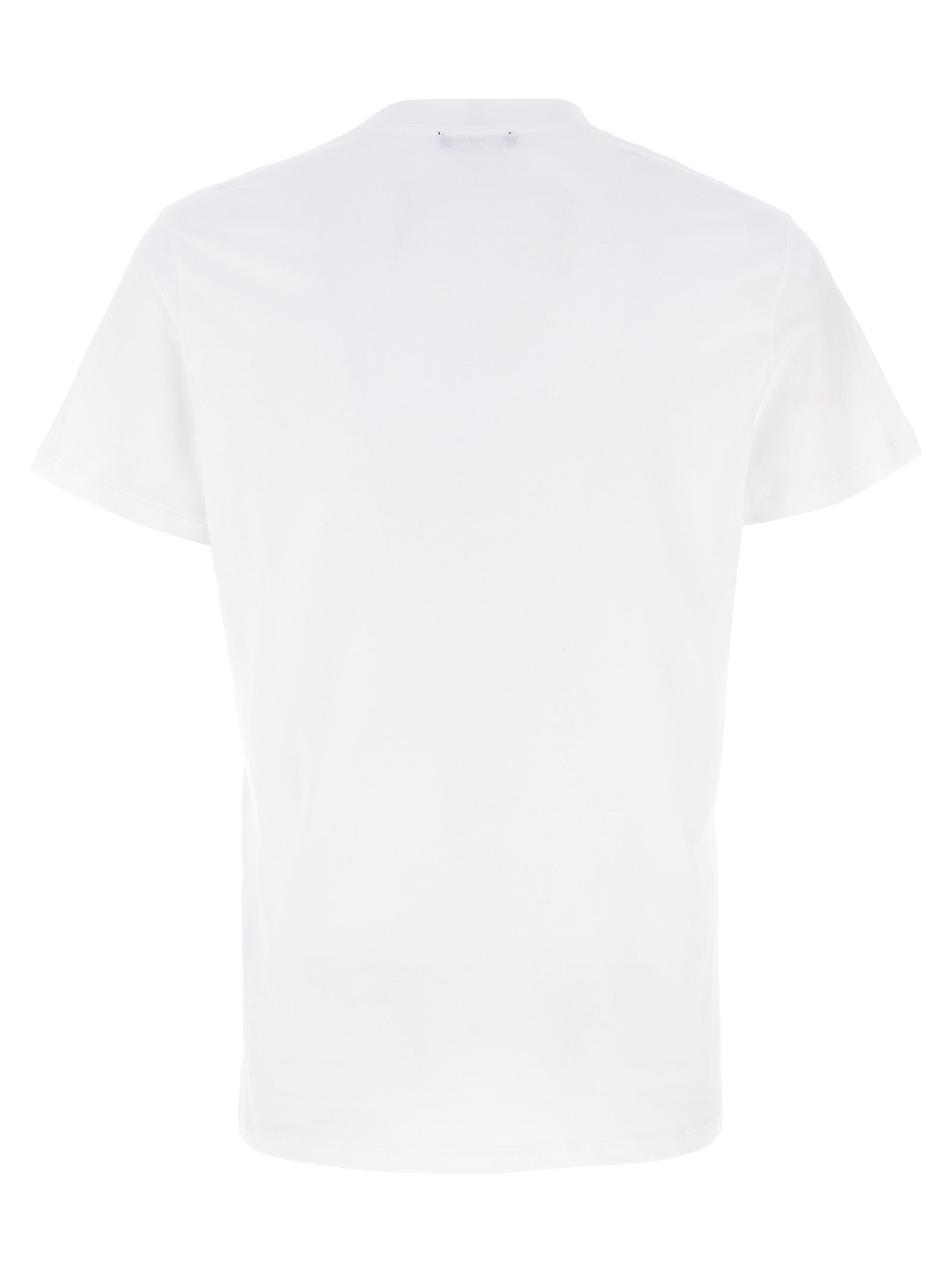 Balmain White Organic Cotton T-Shirt Balmain