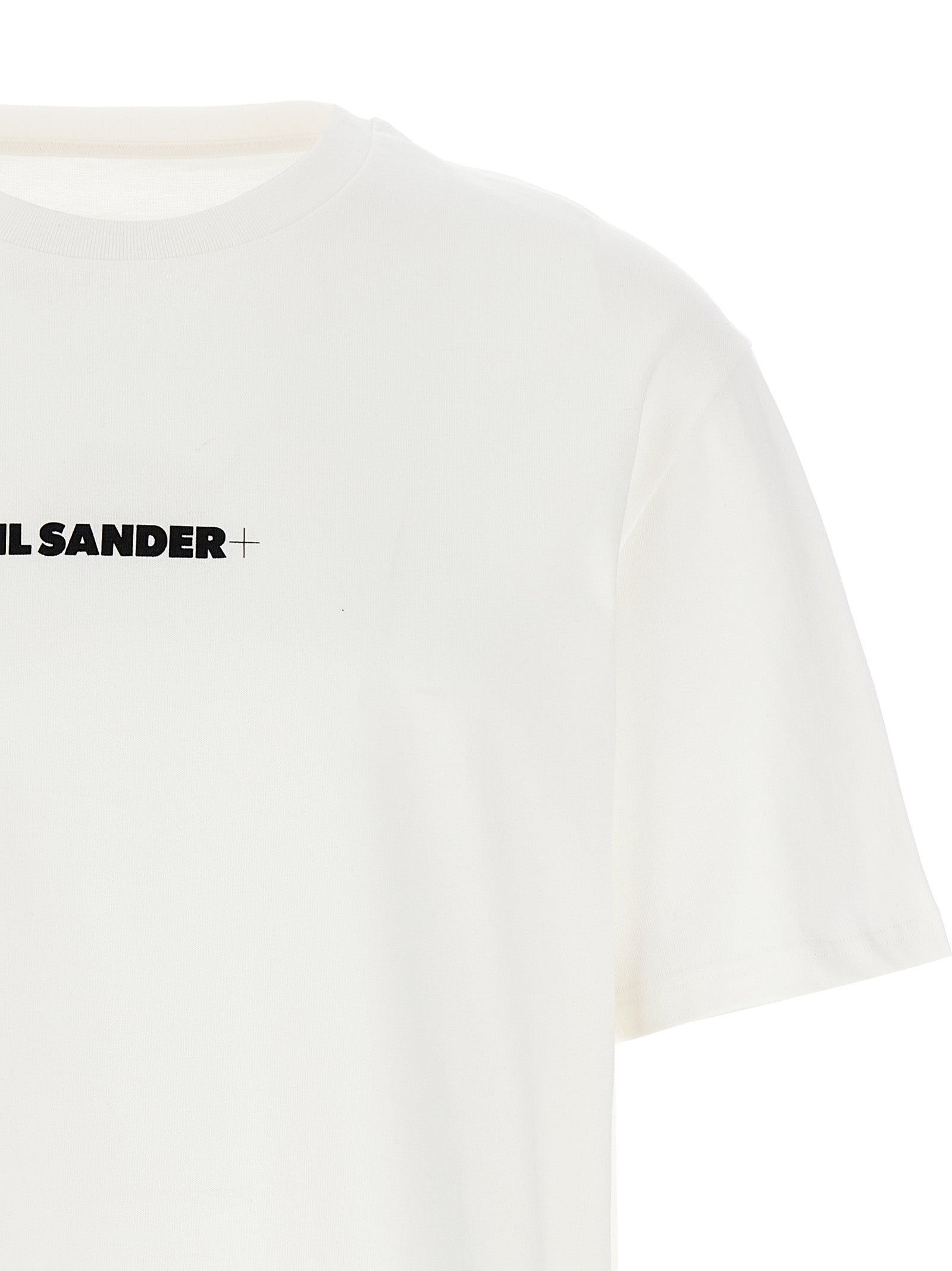 Jil Sander White Cotton T-Shirt Jil Sander