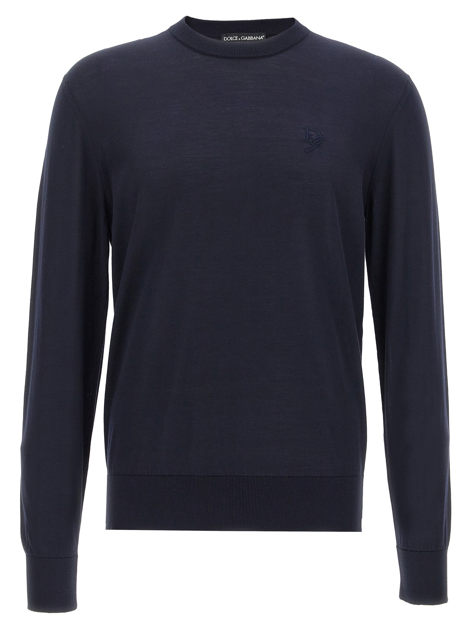 Dolce & Gabbana Blue Silk Cardigan Dolce & Gabbana