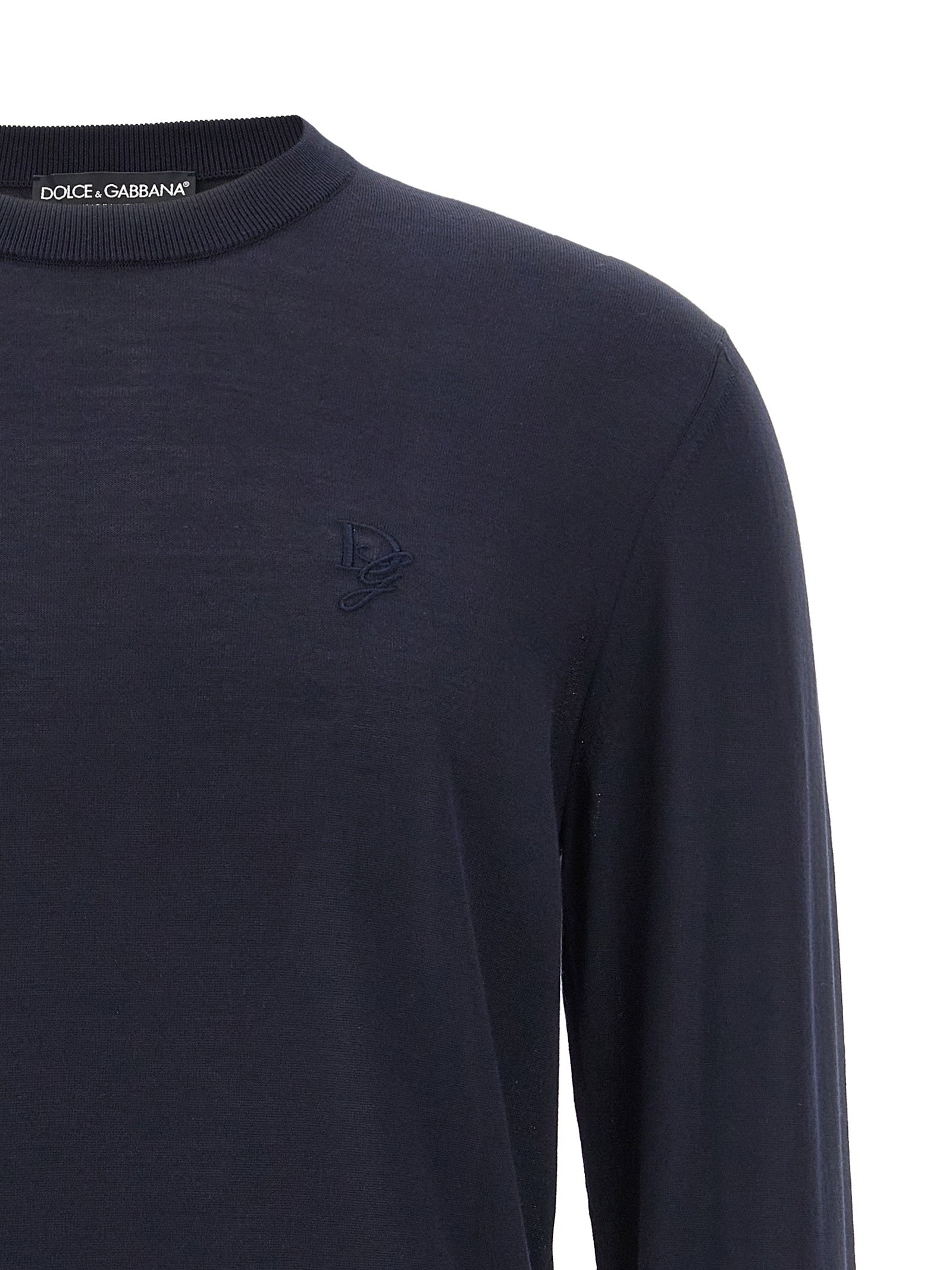 Dolce & Gabbana Blue Silk Cardigan Dolce & Gabbana