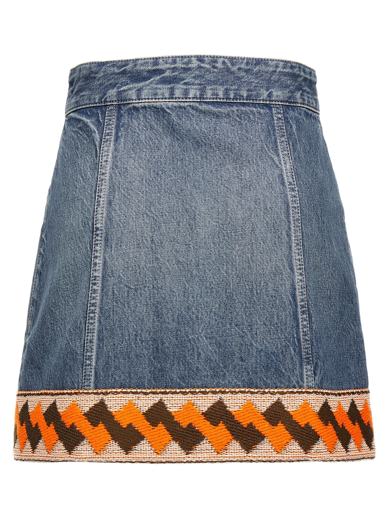 Valentino Garavani Multicolor Cotton Long Skirt Valentino Garavani