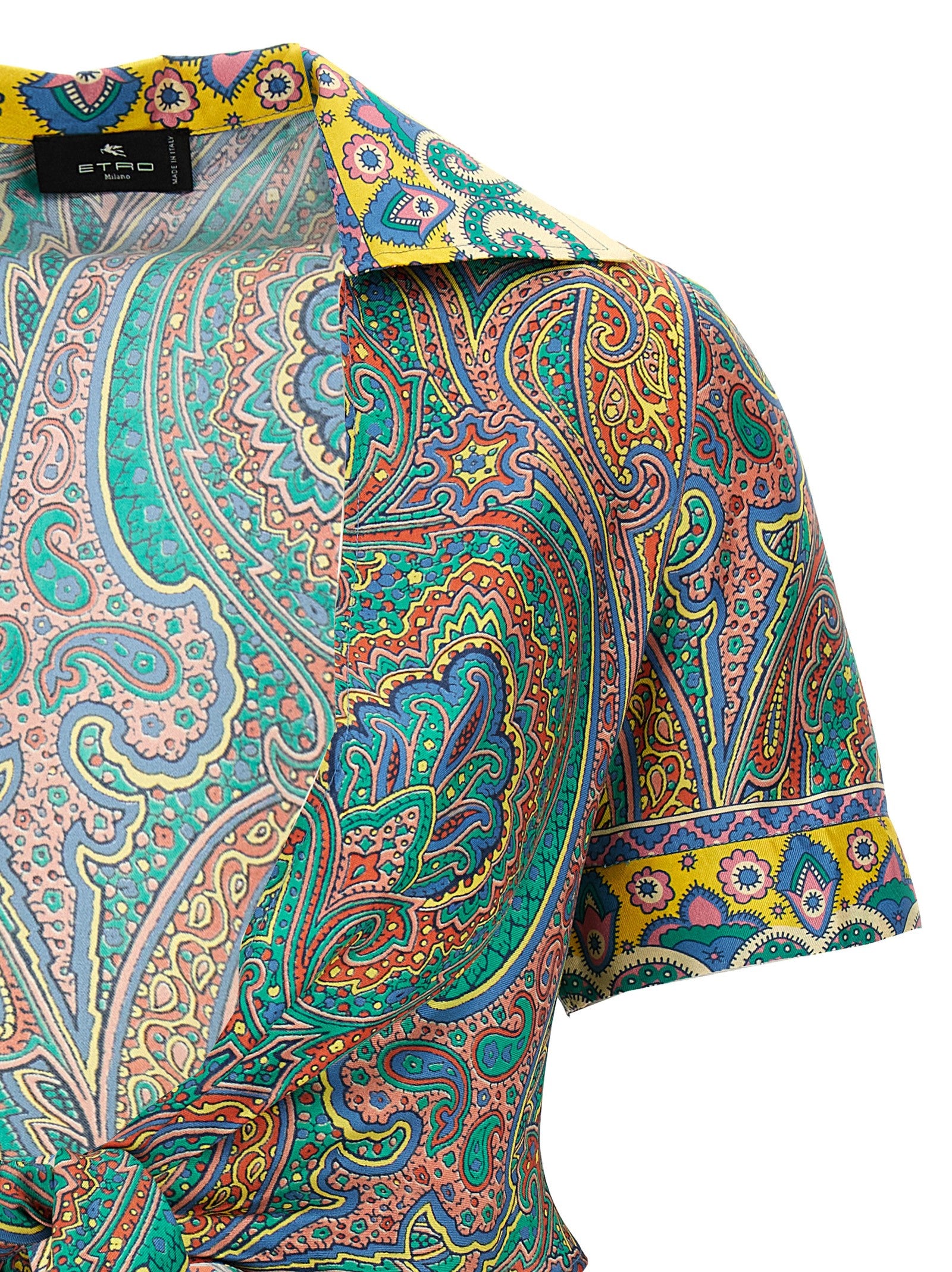 Etro Multicolor Silk Pattern Shirt Etro