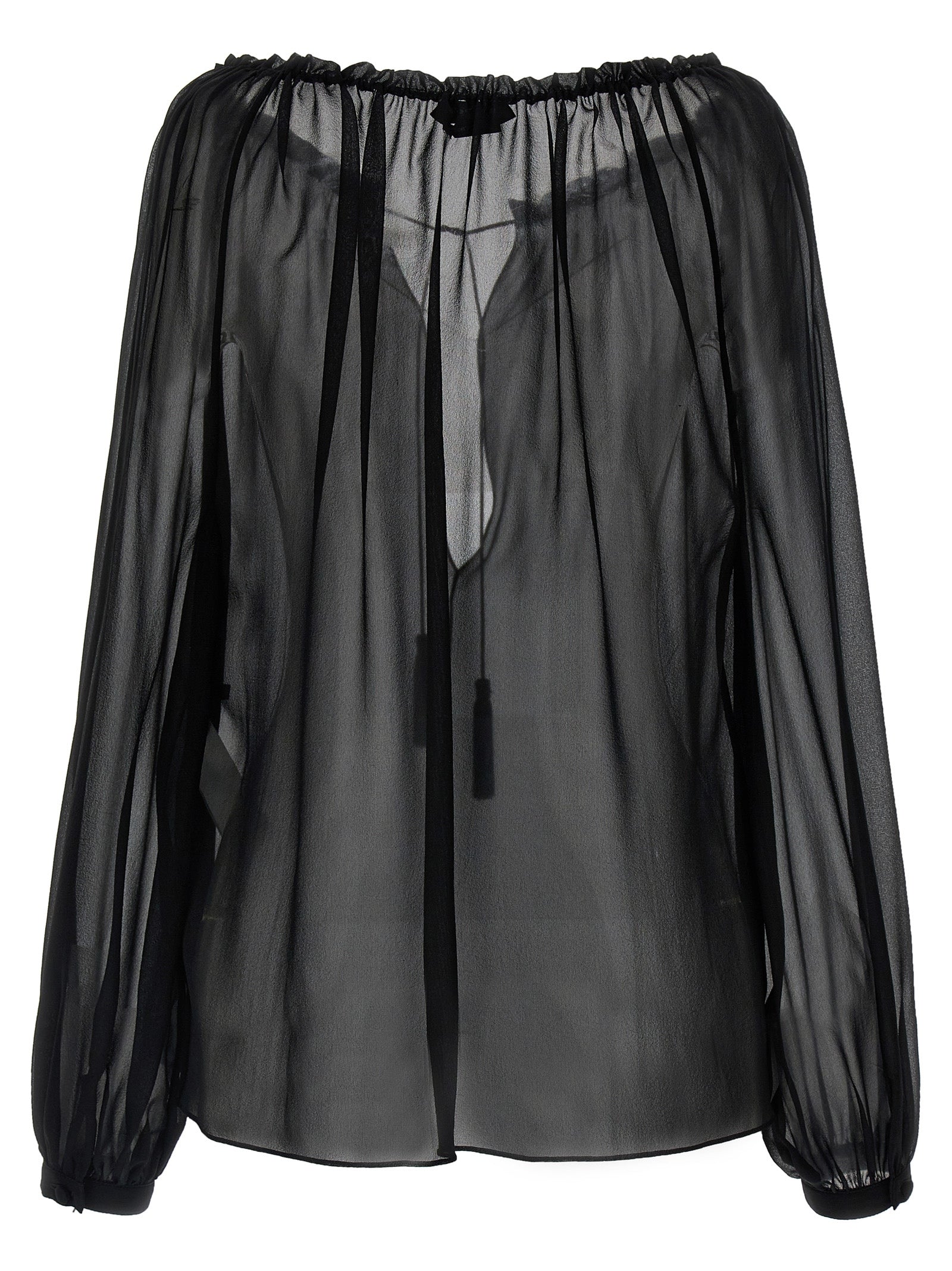 Tom Ford Black Silk Blouse Tom Ford