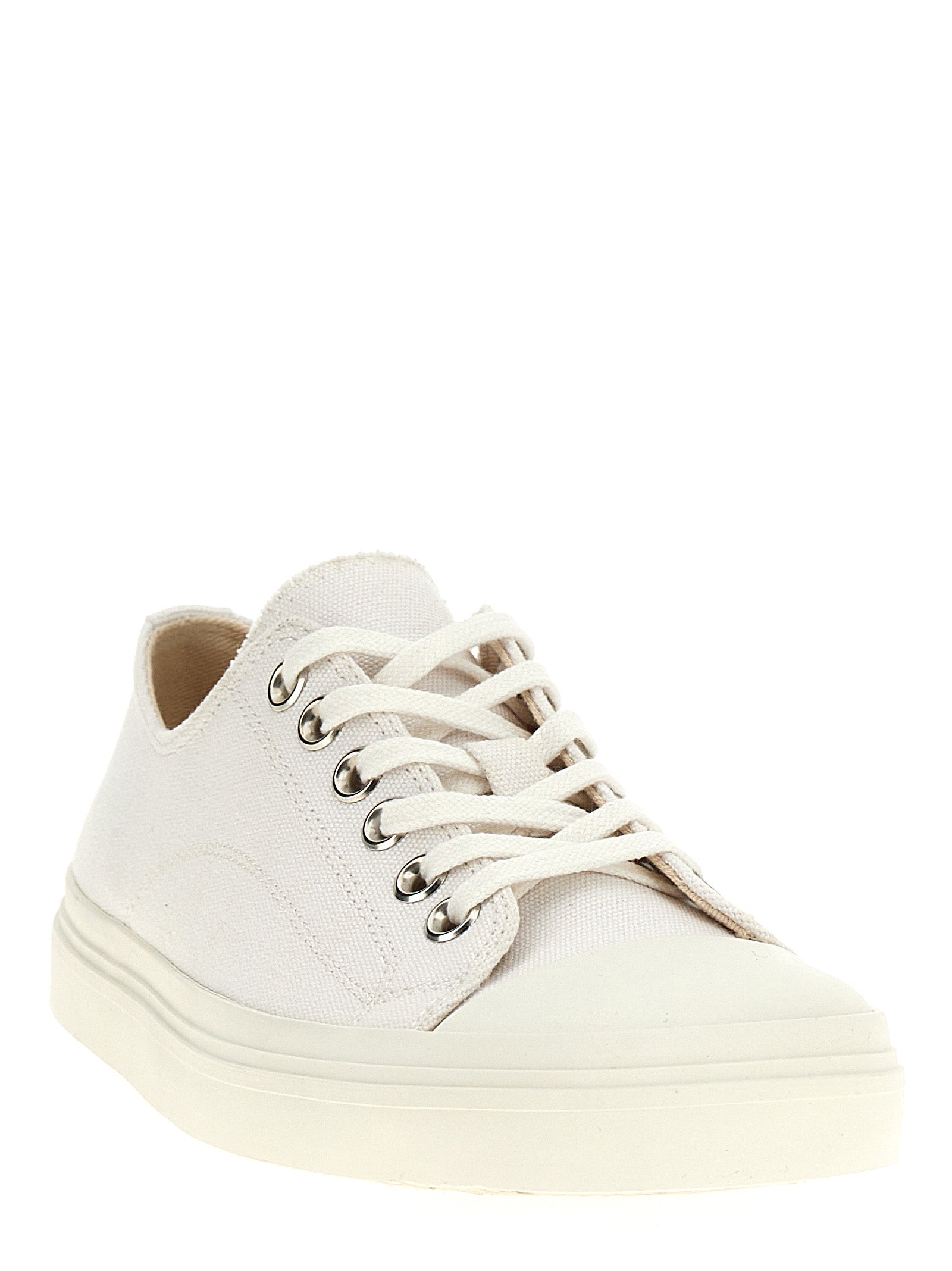 Moschino White Cotton Low Top Sneakers Moschino