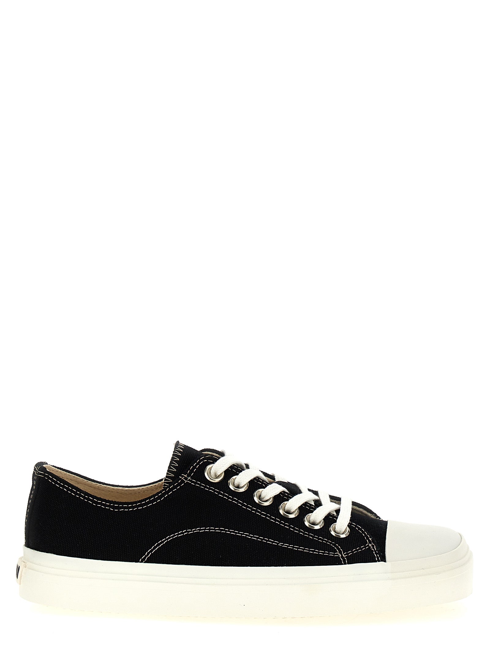 Moschino Black Cotton Low Top Sneakers Moschino