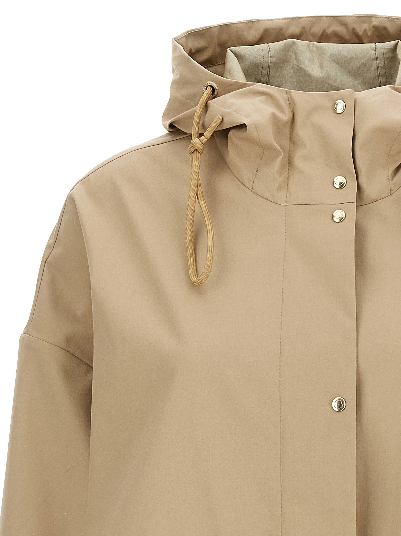 Moncler Beige Cotton Parka Moncler