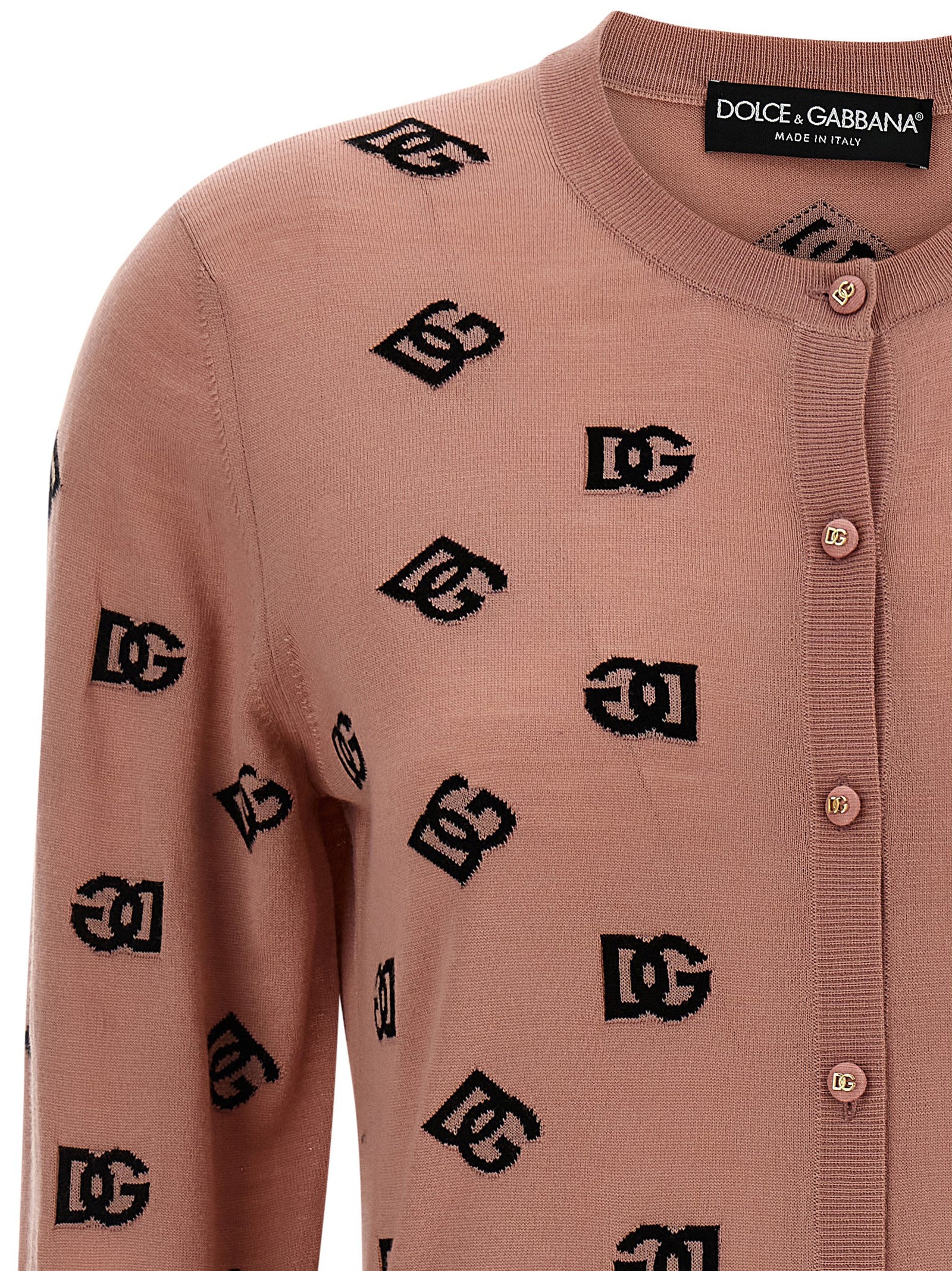 Dolce & Gabbana Multicolor Virgin Wool Cardigan Dolce & Gabbana