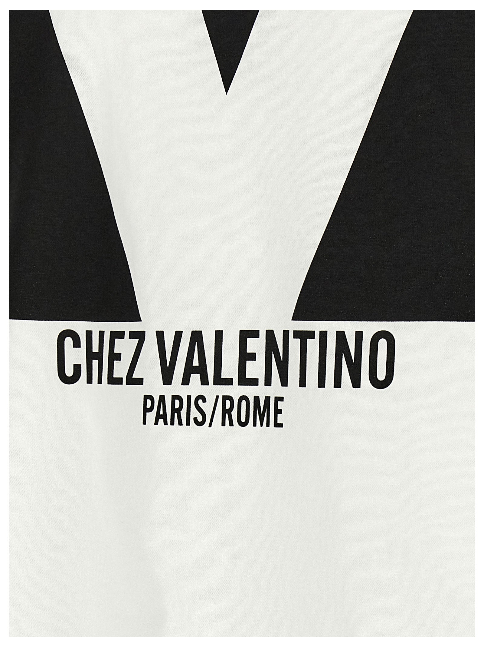 Valentino Garavani Bicolor Cotton T-Shirt Valentino Garavani